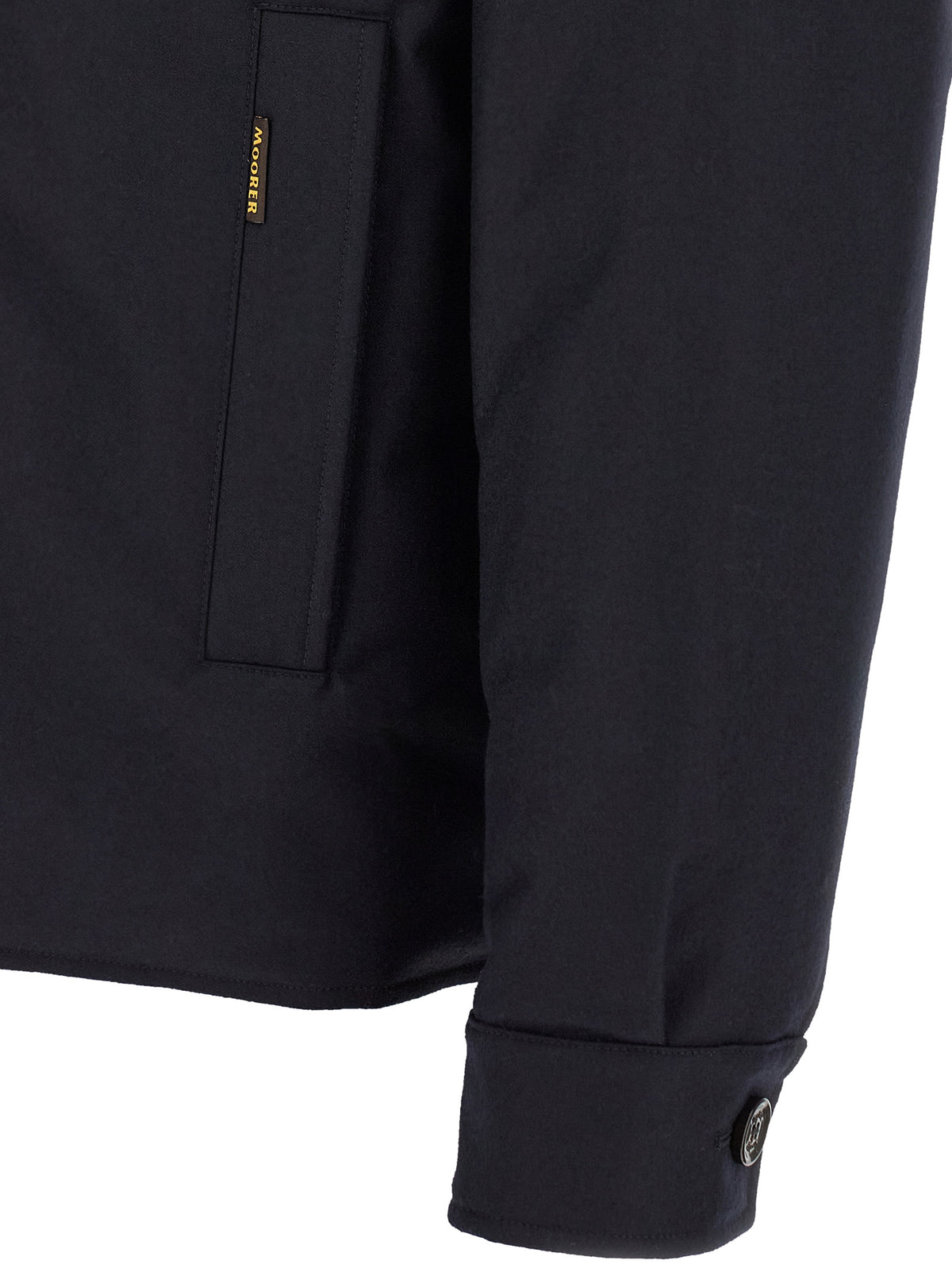 MooRER Blue Wool Full-Length Men's Jacket