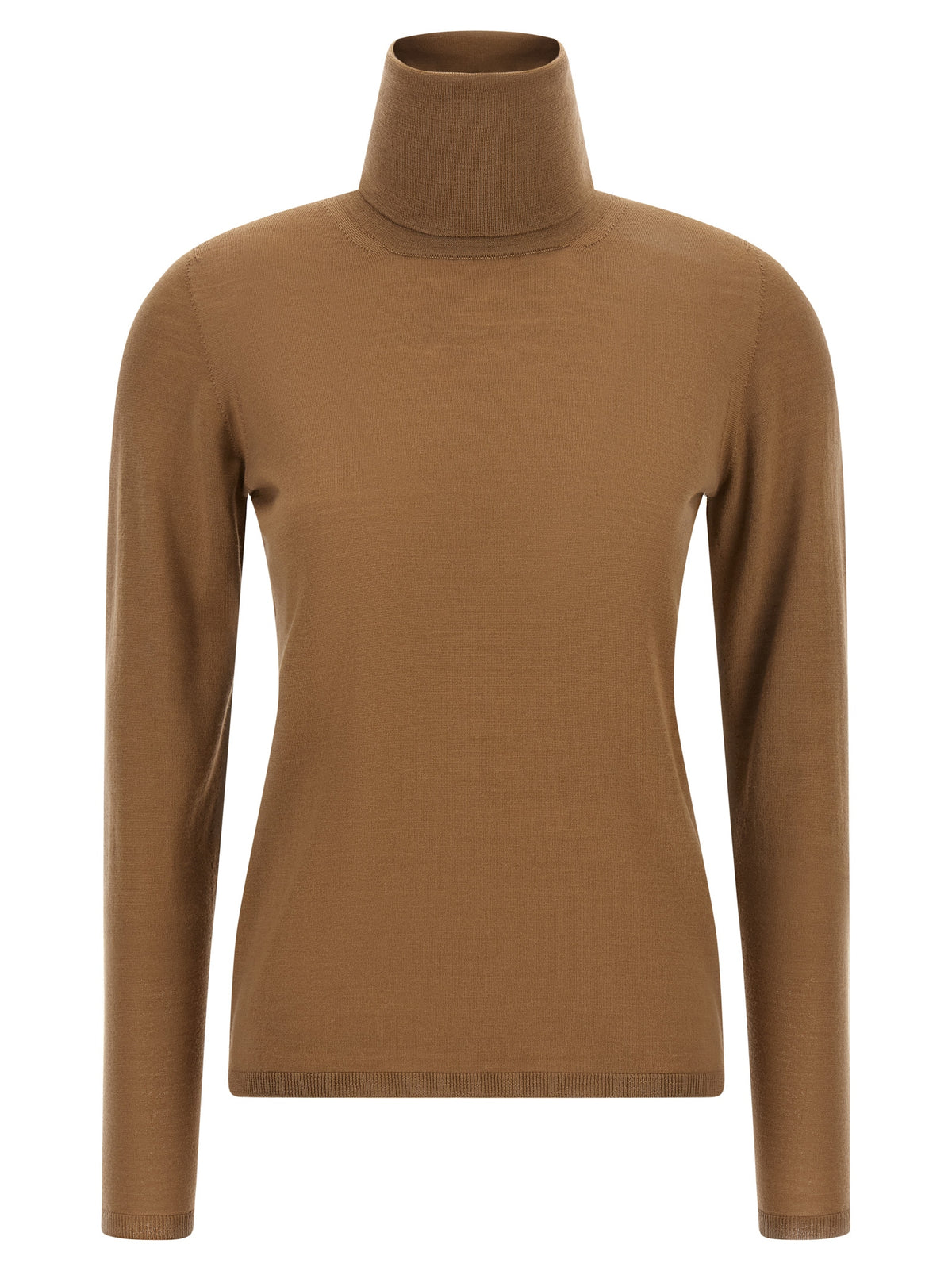 Max Mara Beige Virgin Wool Women's Cardigan