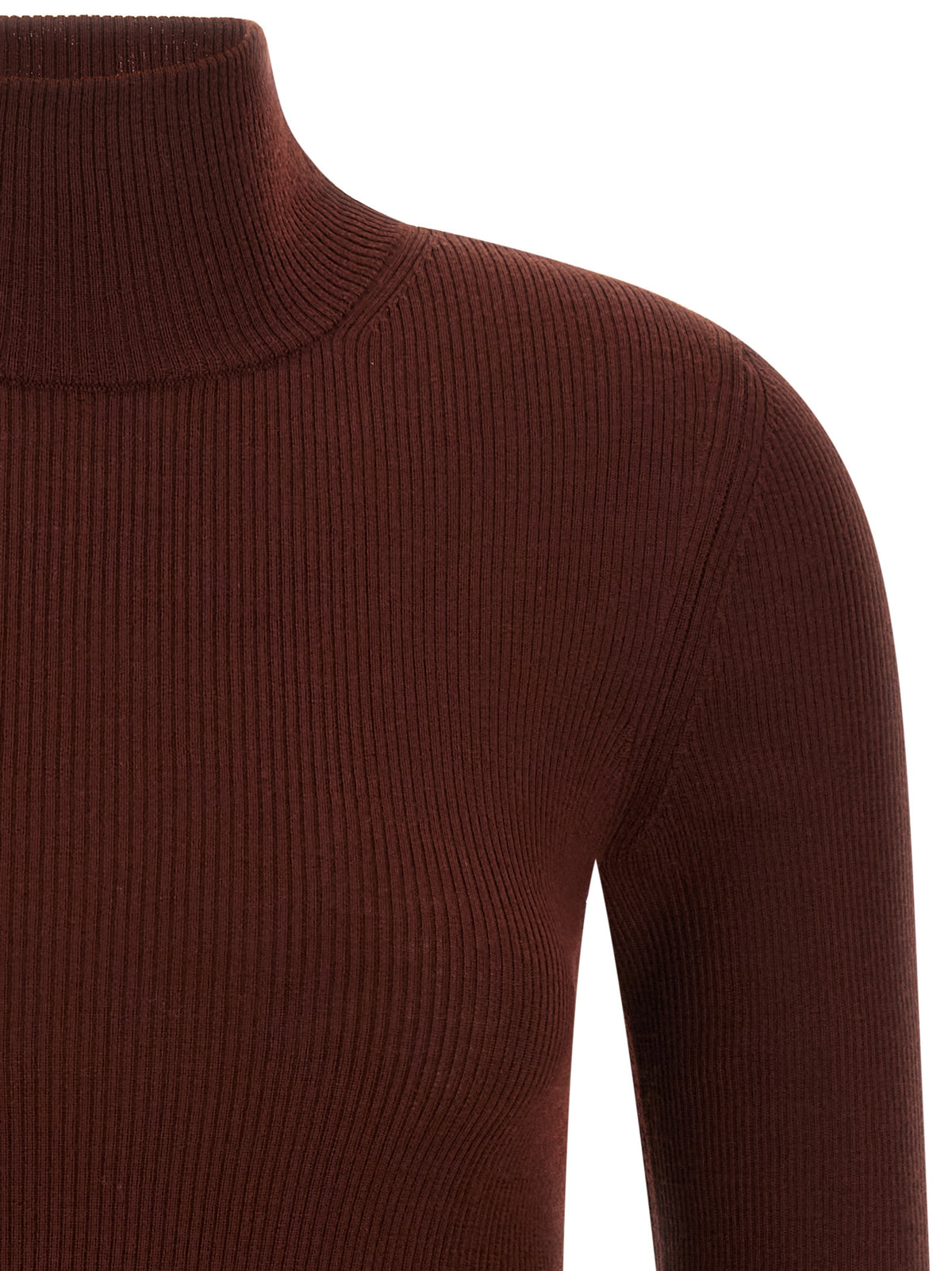 Max Mara Bordeaux Virgin Wool Women's Cardigan