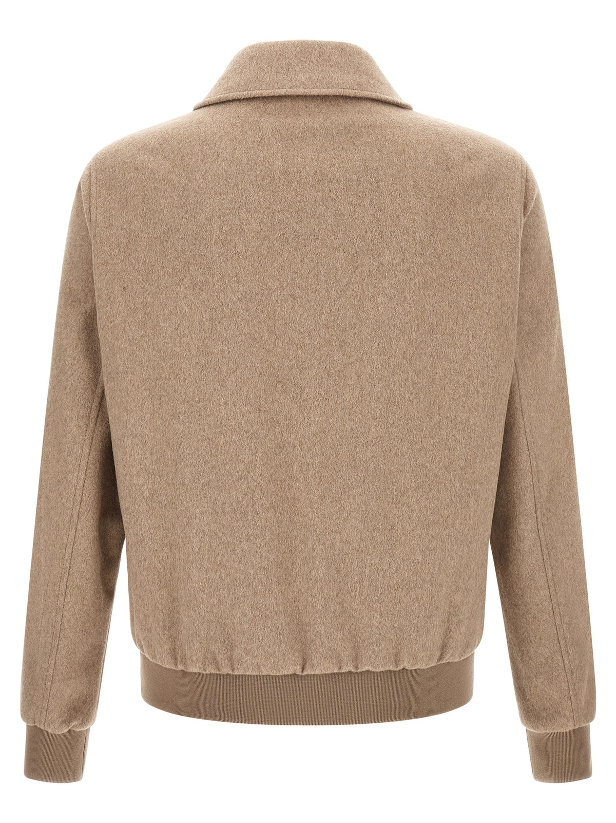 Pal Zileri Beige Wool Full-Length Men's Jacket