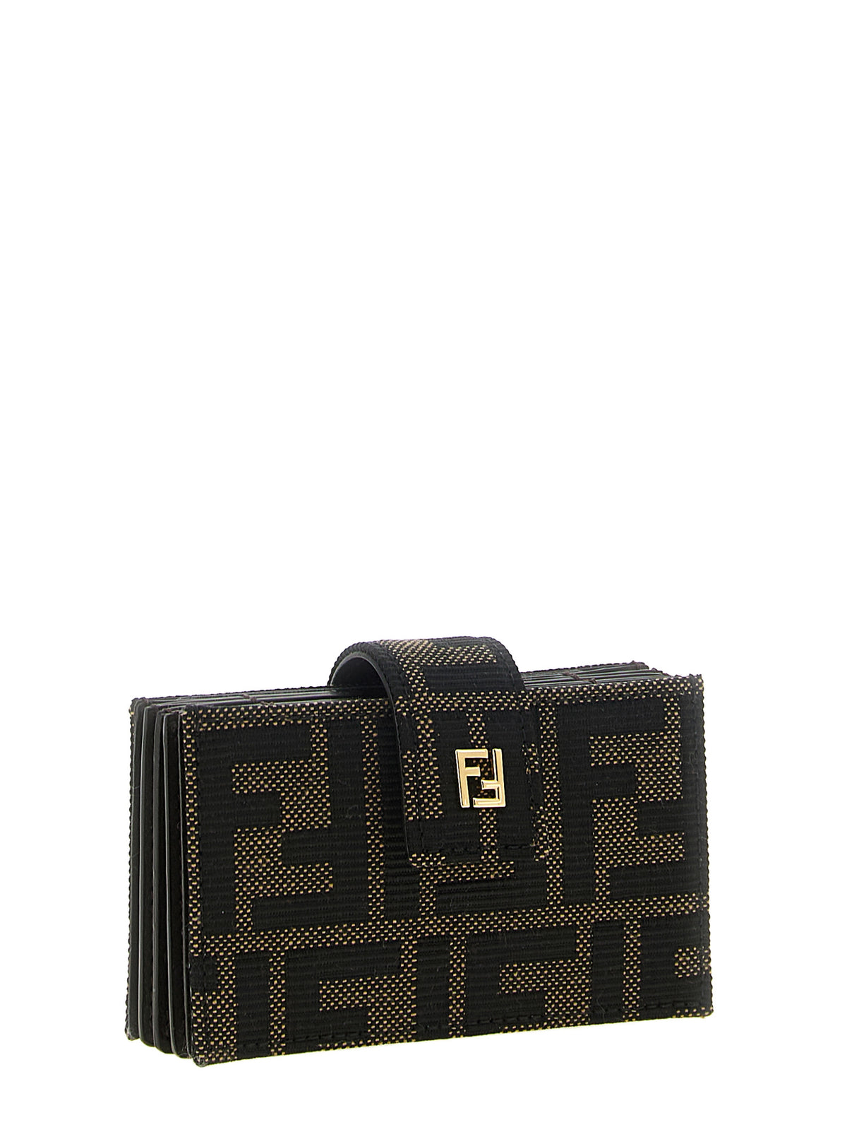 Fendi Brown Polyester Women's Cardholder