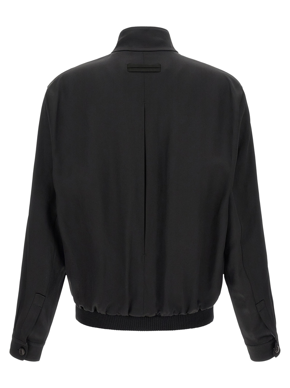 ZEGNA Black Satin Men's Sweatshirt