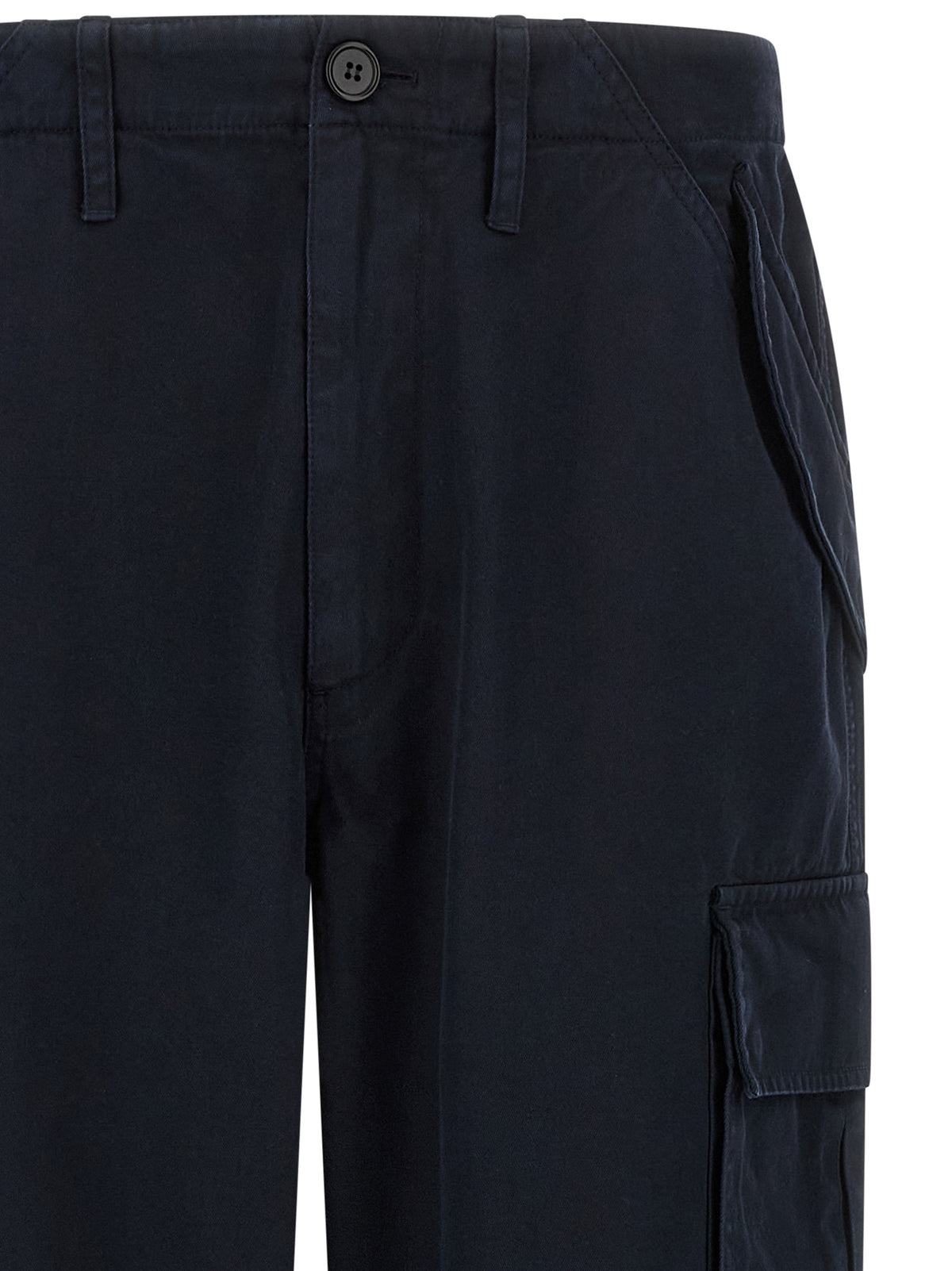 Burberry Blue Cotton Cargo Men's Pants
