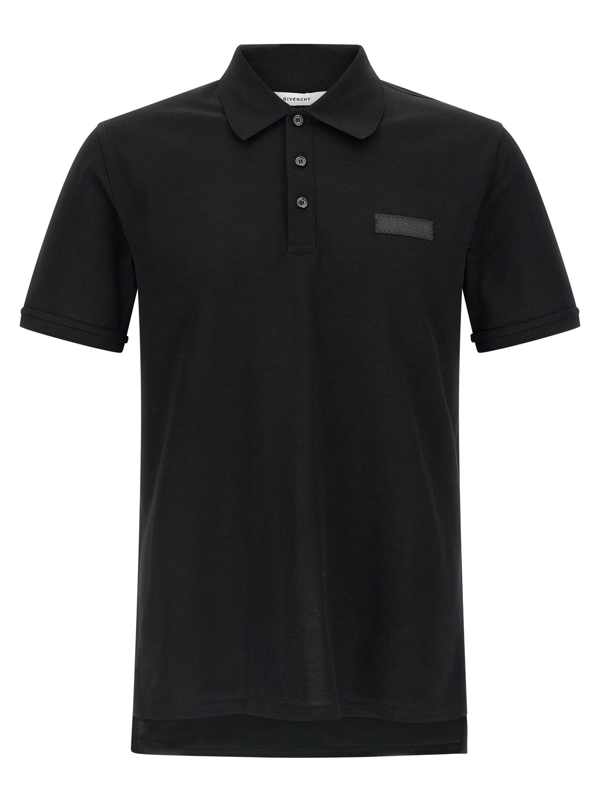 Givenchy Black Cotton Polo Men's Shirt