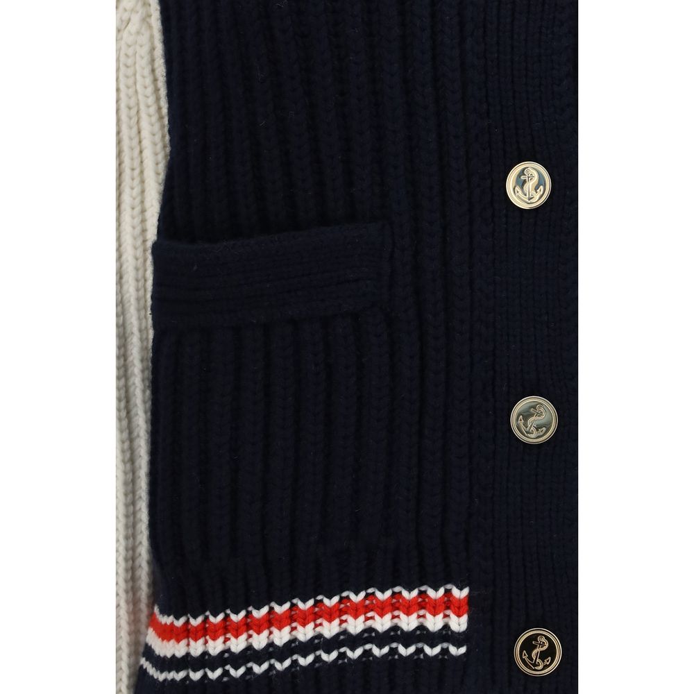 Thom Browne Blue Cashmere Women's Cardigan