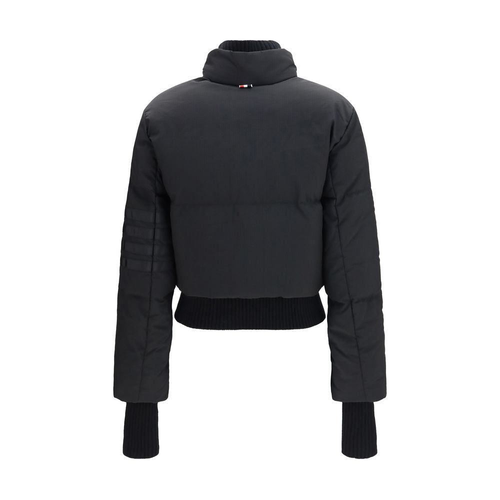 Thom Browne Black Polyamide Full-Length Women's Jacket