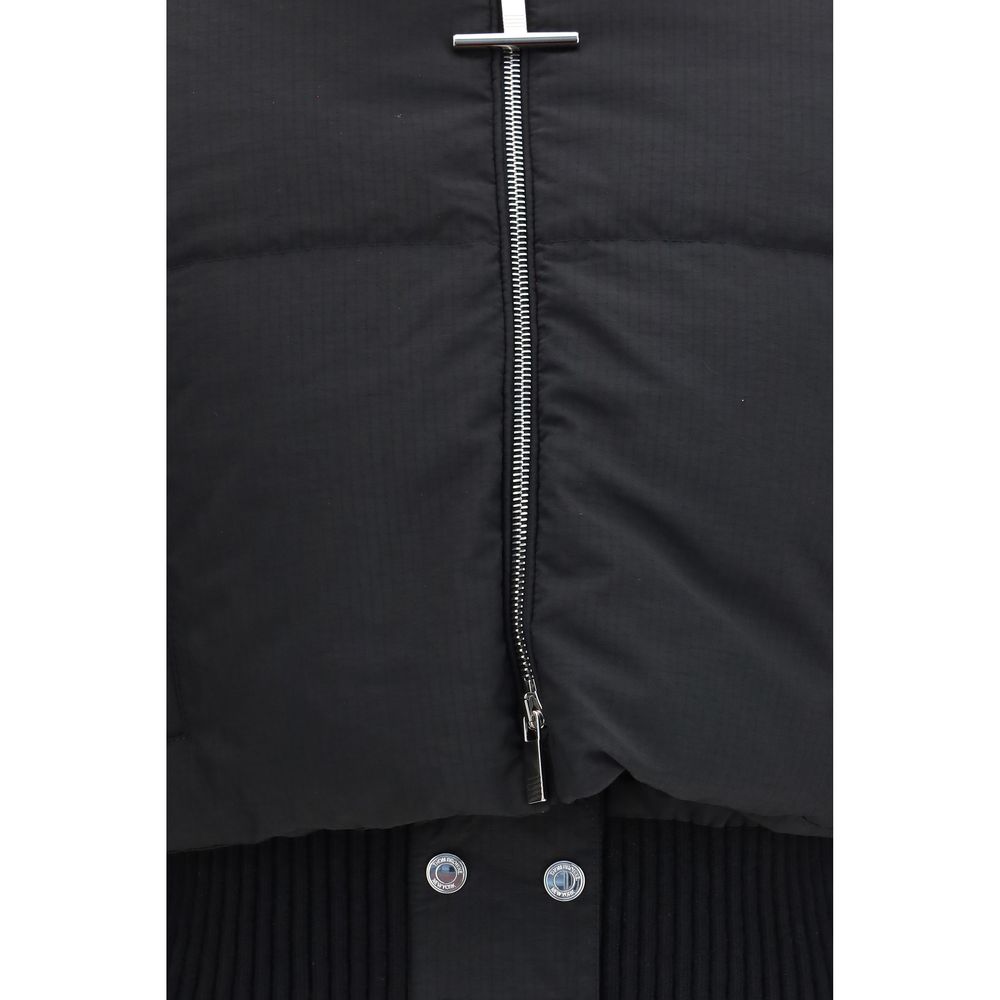 Thom Browne Black Polyamide Full-Length Women's Jacket