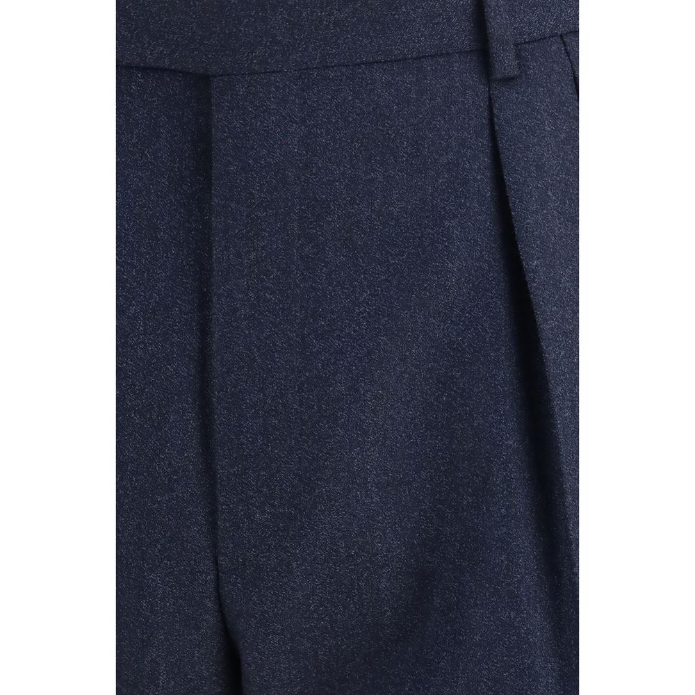 Brioni Blue Wool Oves Aries Casual Men's Pants