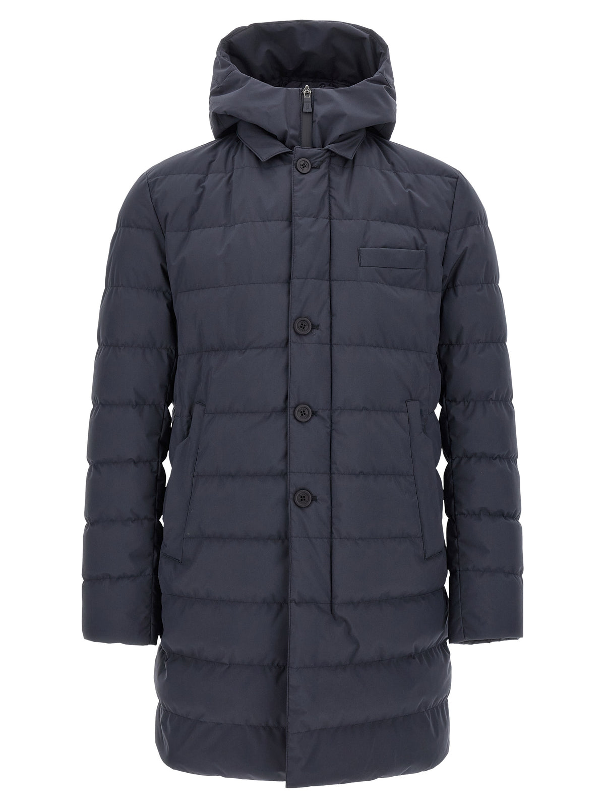 Herno Blue Polyester Full-Length Men's Jacket