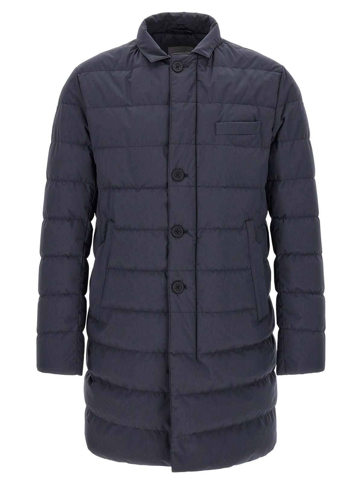 Herno Blue Polyester Full-Length Men's Jacket