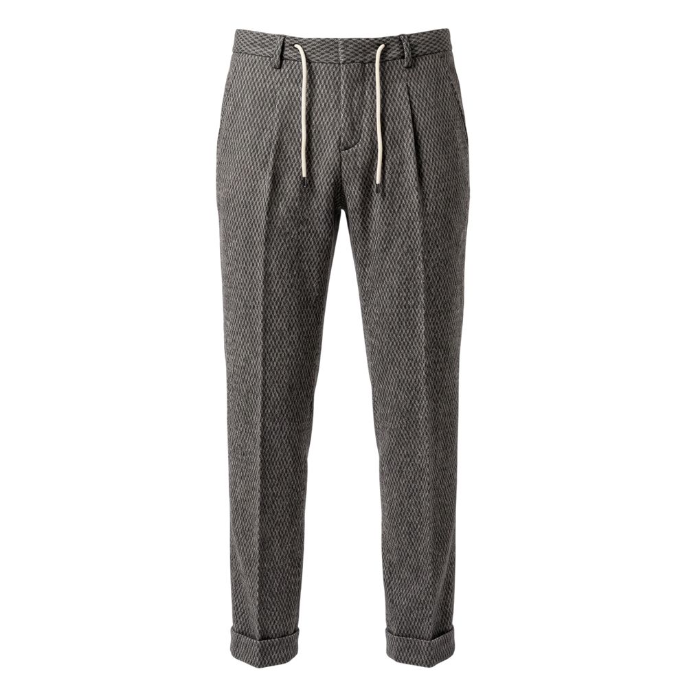 Roberto Pepe Luxury Black Rayon Men Men's Pant