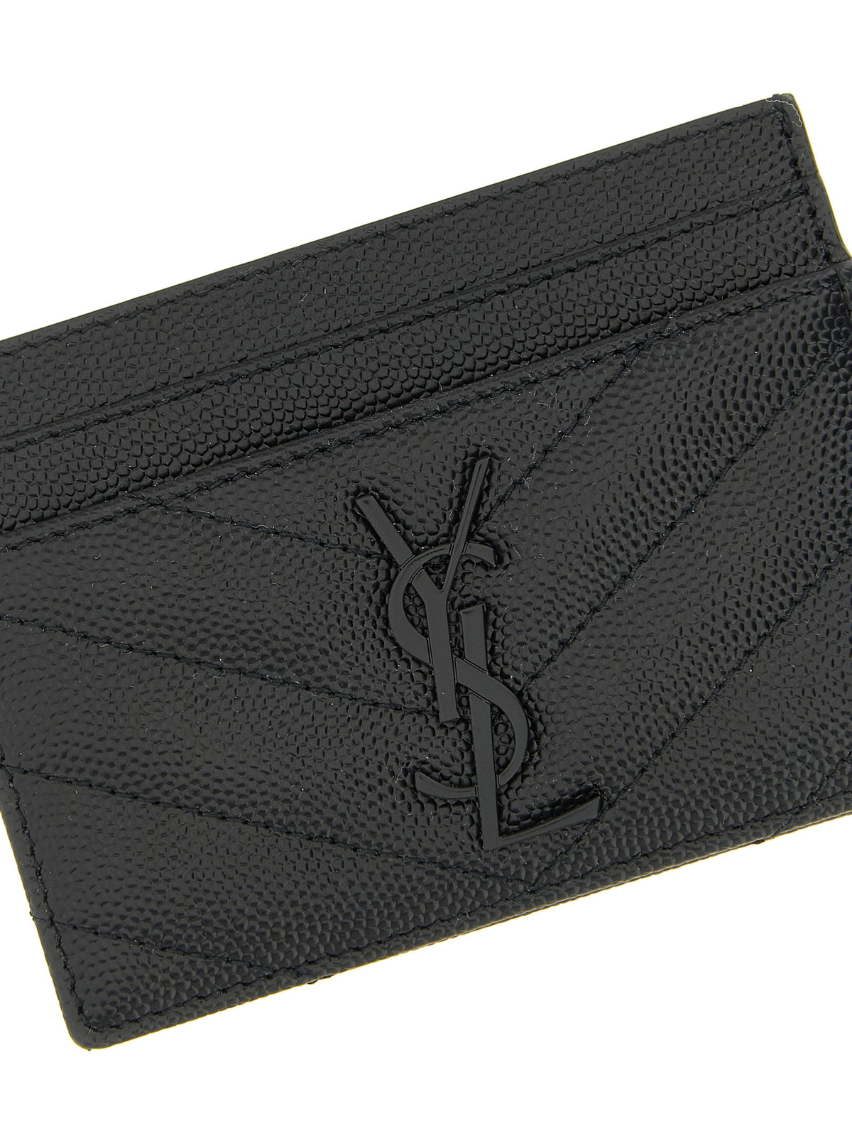 Saint Laurent Black Leather Women's Cardholder