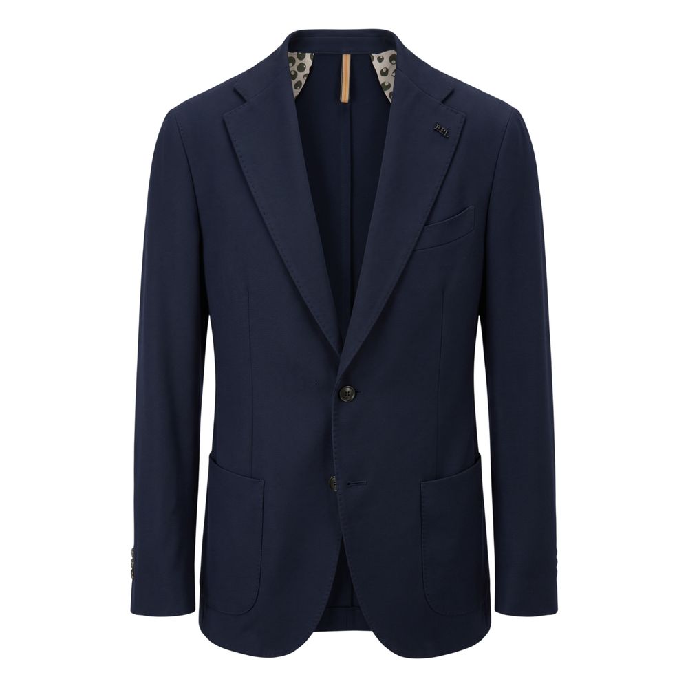 Roberto Pepe Luxury Blue Polyester Men Men's Jacket