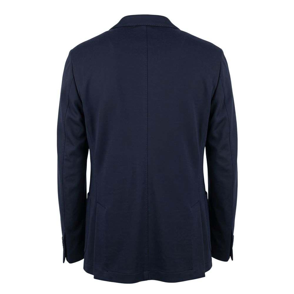 Roberto Pepe Luxury Blue Polyester Men Men's Jacket