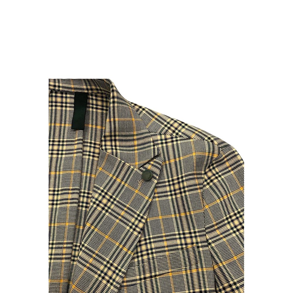 Roberto Pepe Luxury Yellow Wool Men Men's Jacket