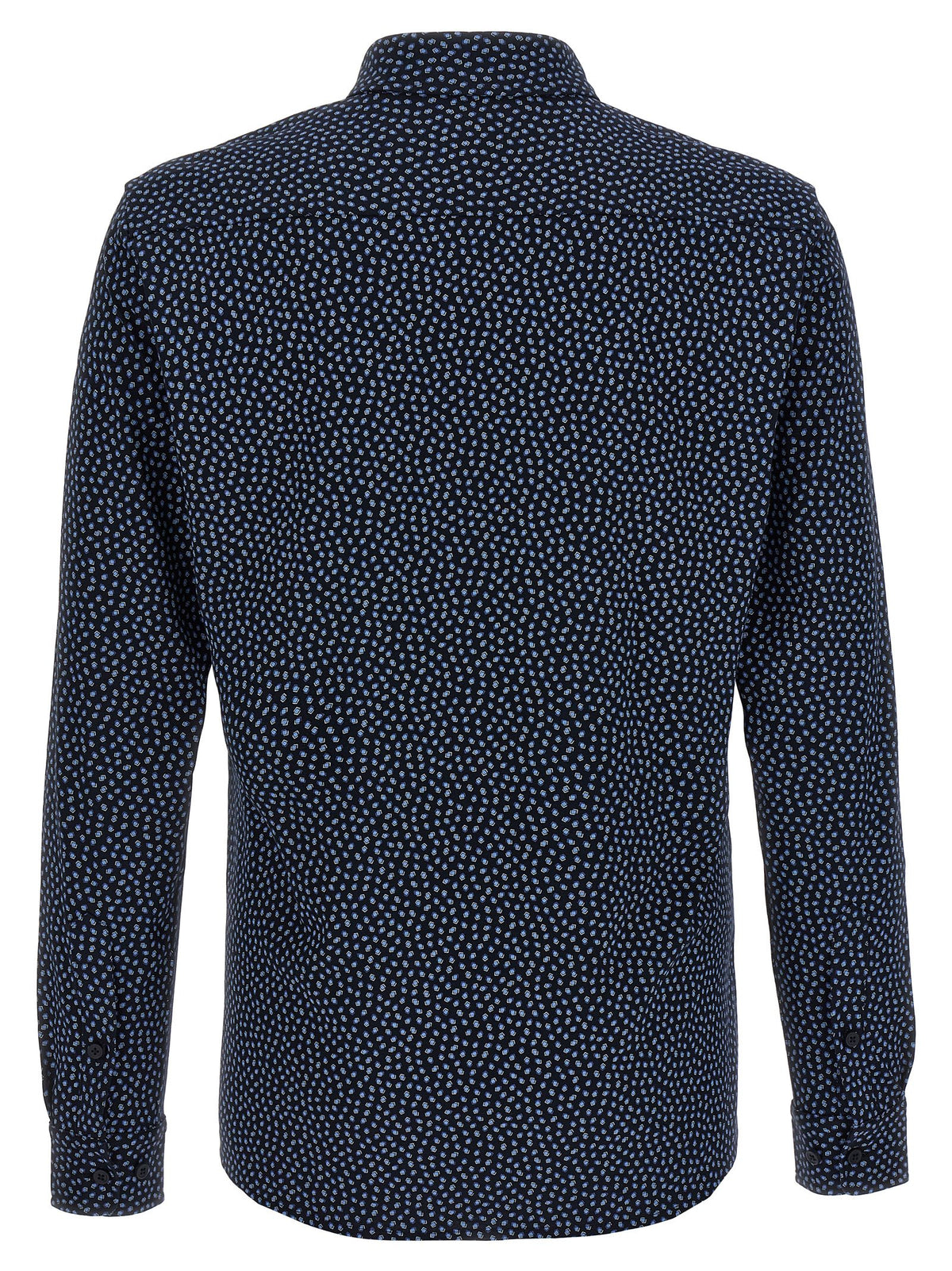 Hugo Boss Blue Cotton Men's Blouse