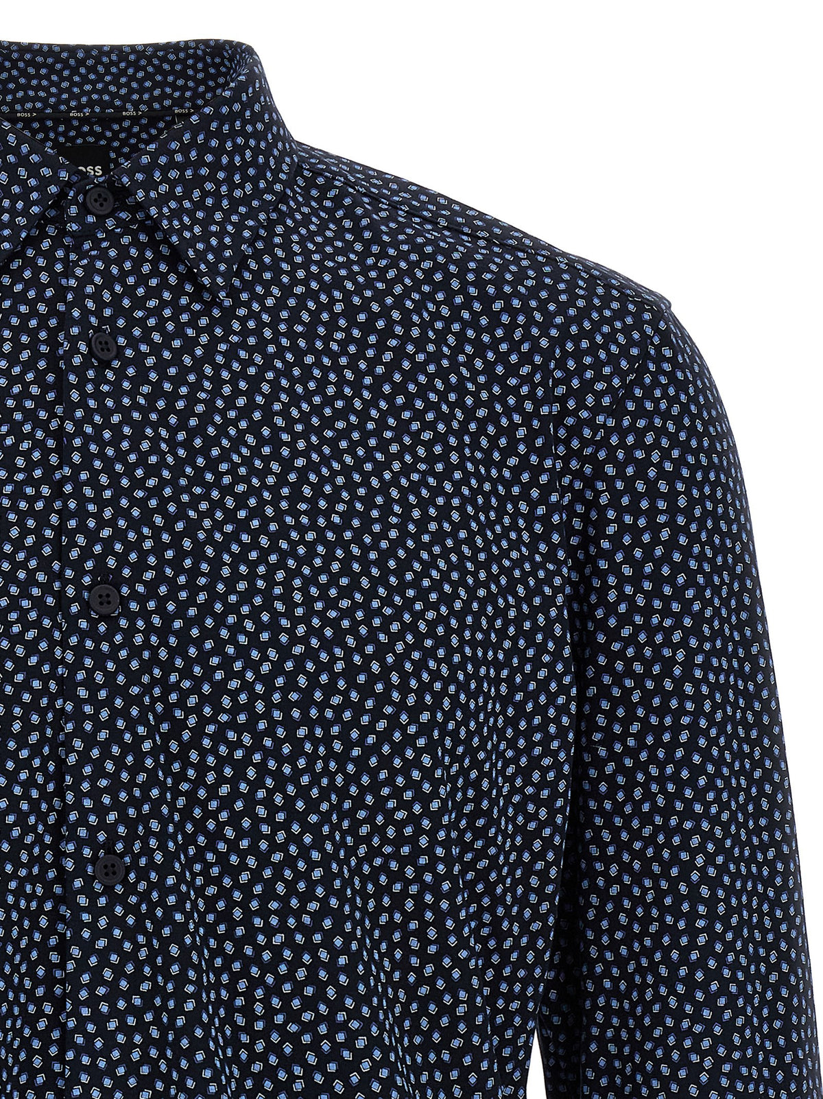 Hugo Boss Blue Cotton Men's Blouse