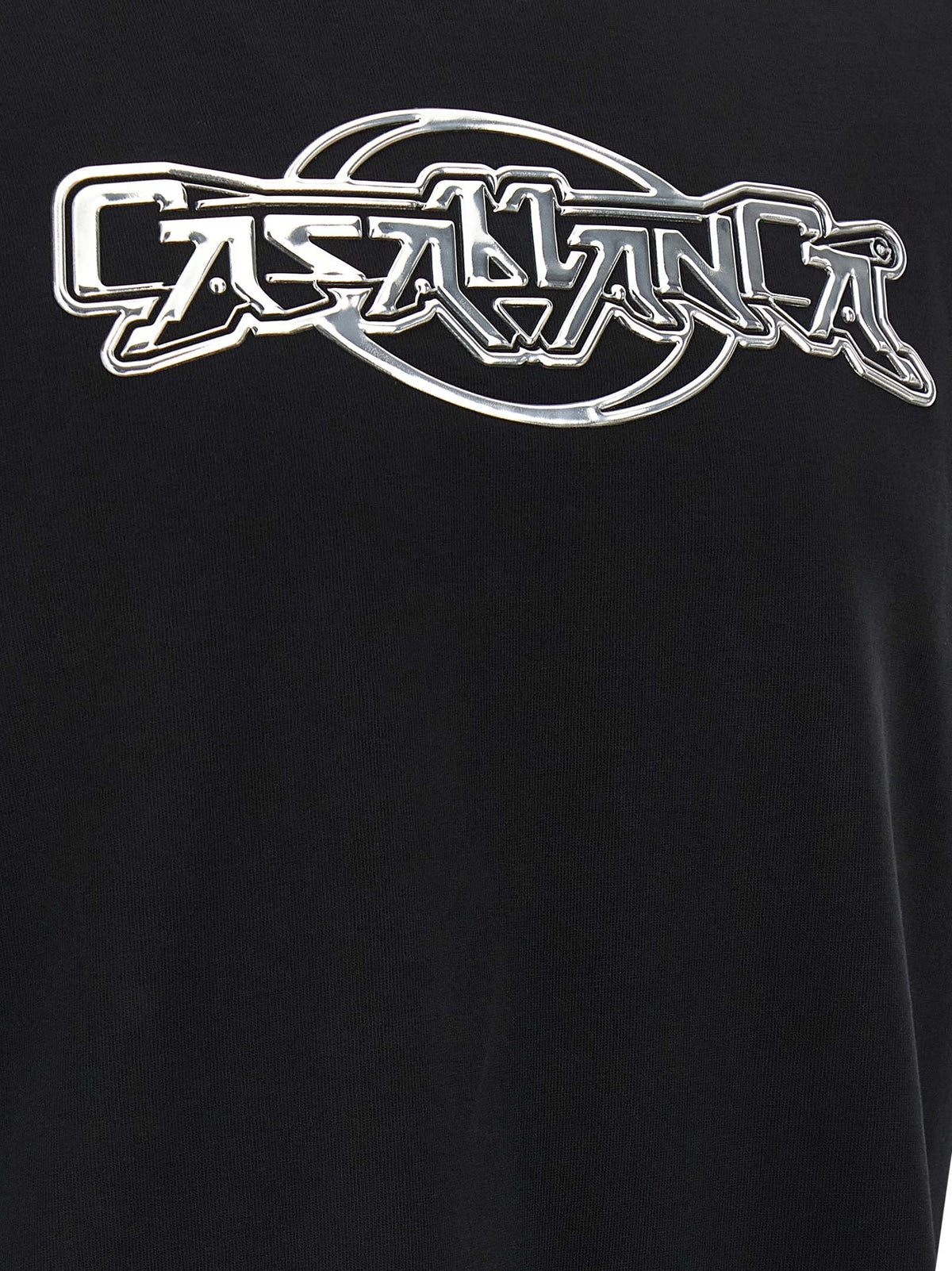 Casablanca Black Organic Cotton Men's T-Shirt