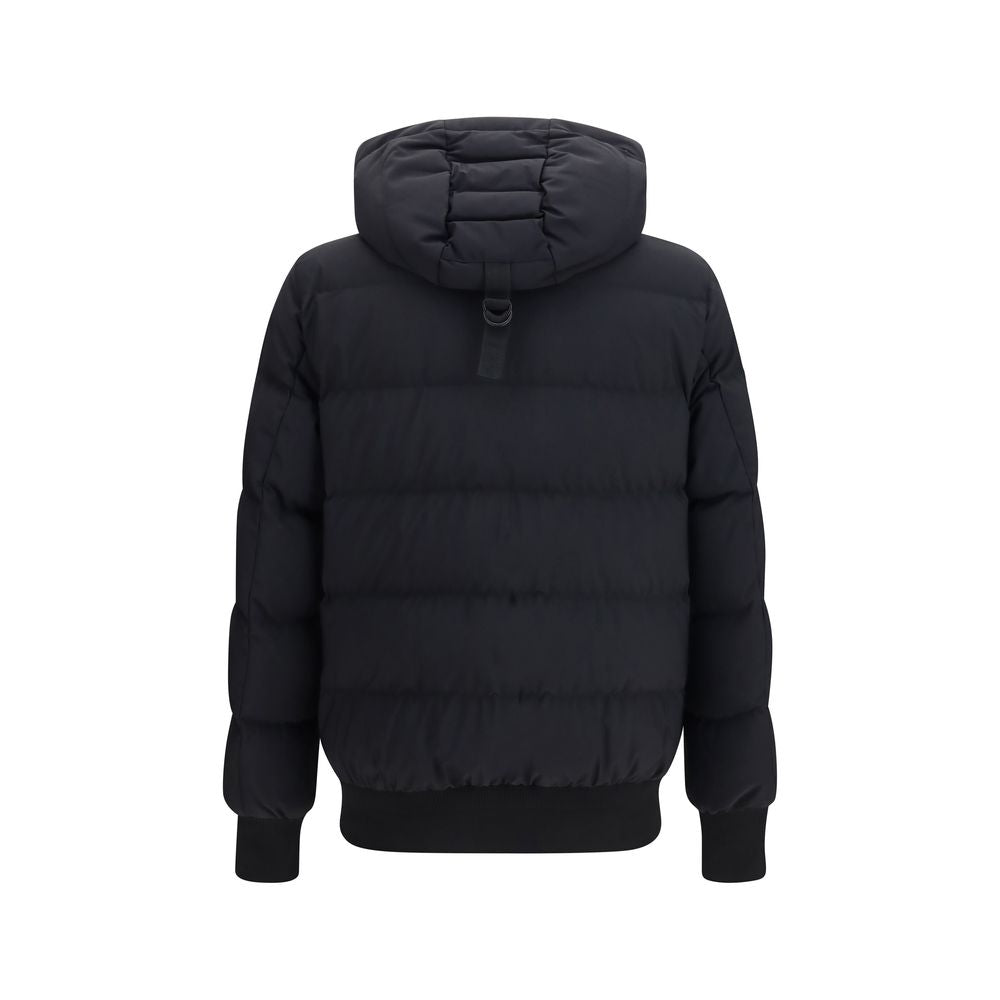 Moose Knuckles Black Nylon Full-Length Men's Jacket