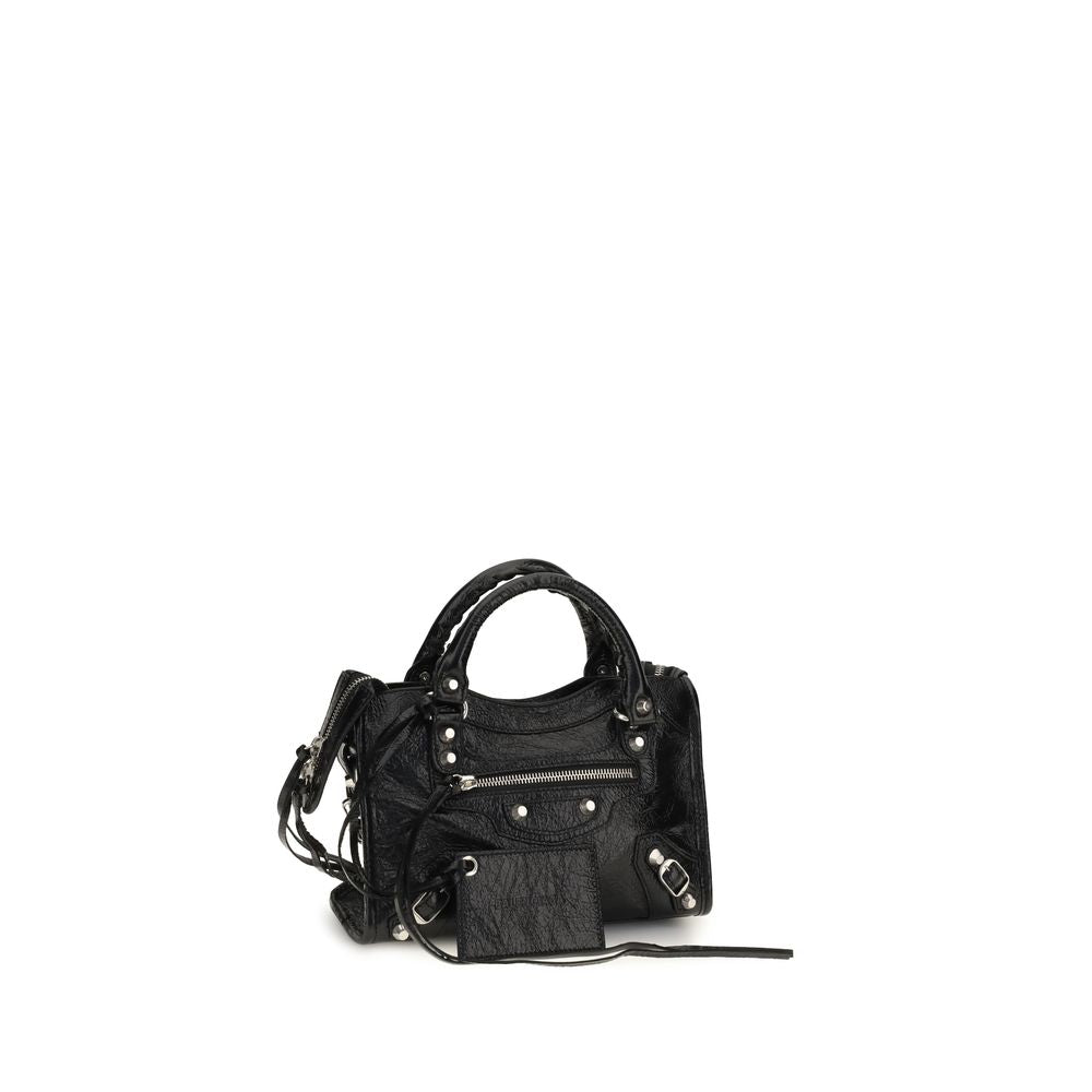 Balenciaga Black Lamb Ovis Aries Shoulder Women's Bag