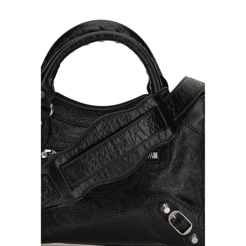 Balenciaga Black Lamb Ovis Aries Shoulder Women's Bag