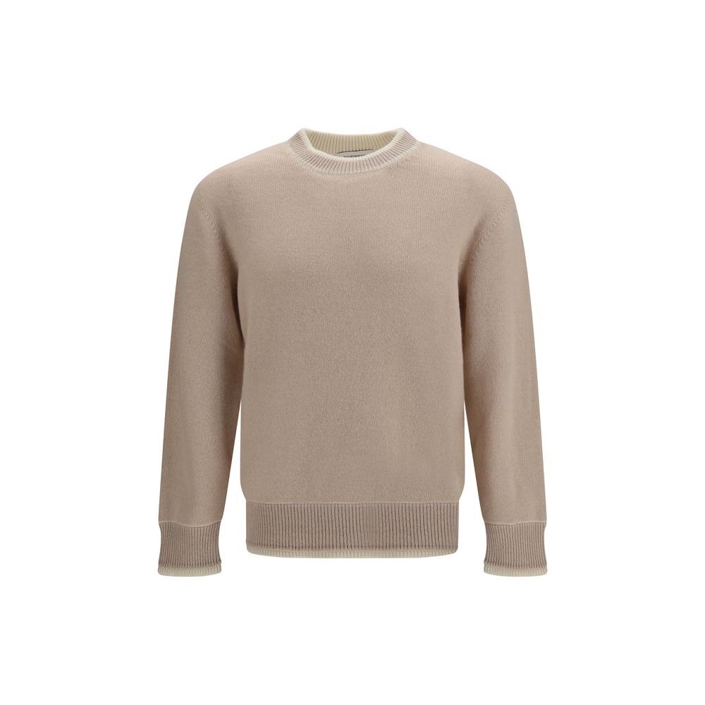 Laneus Beige Wool Oves Aries Men's Sweatshirt