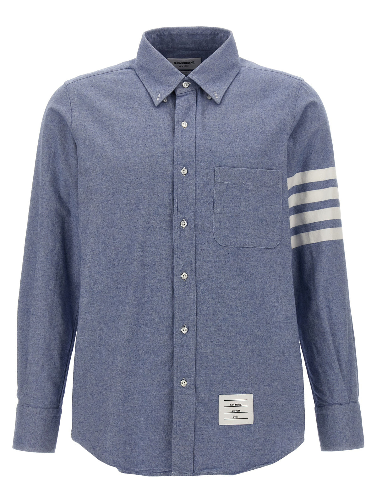 Thom Browne Blue Cotton Men's Blouse