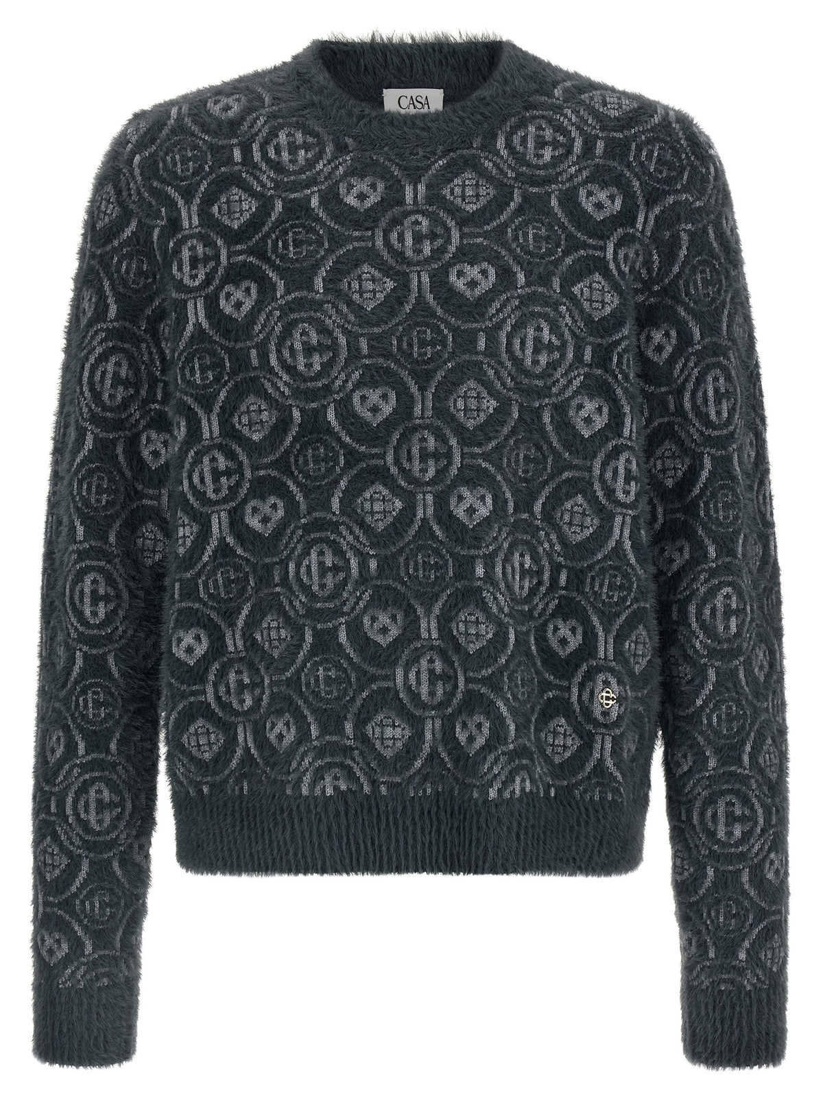 Casablanca Gray Wool Men's Cardigan
