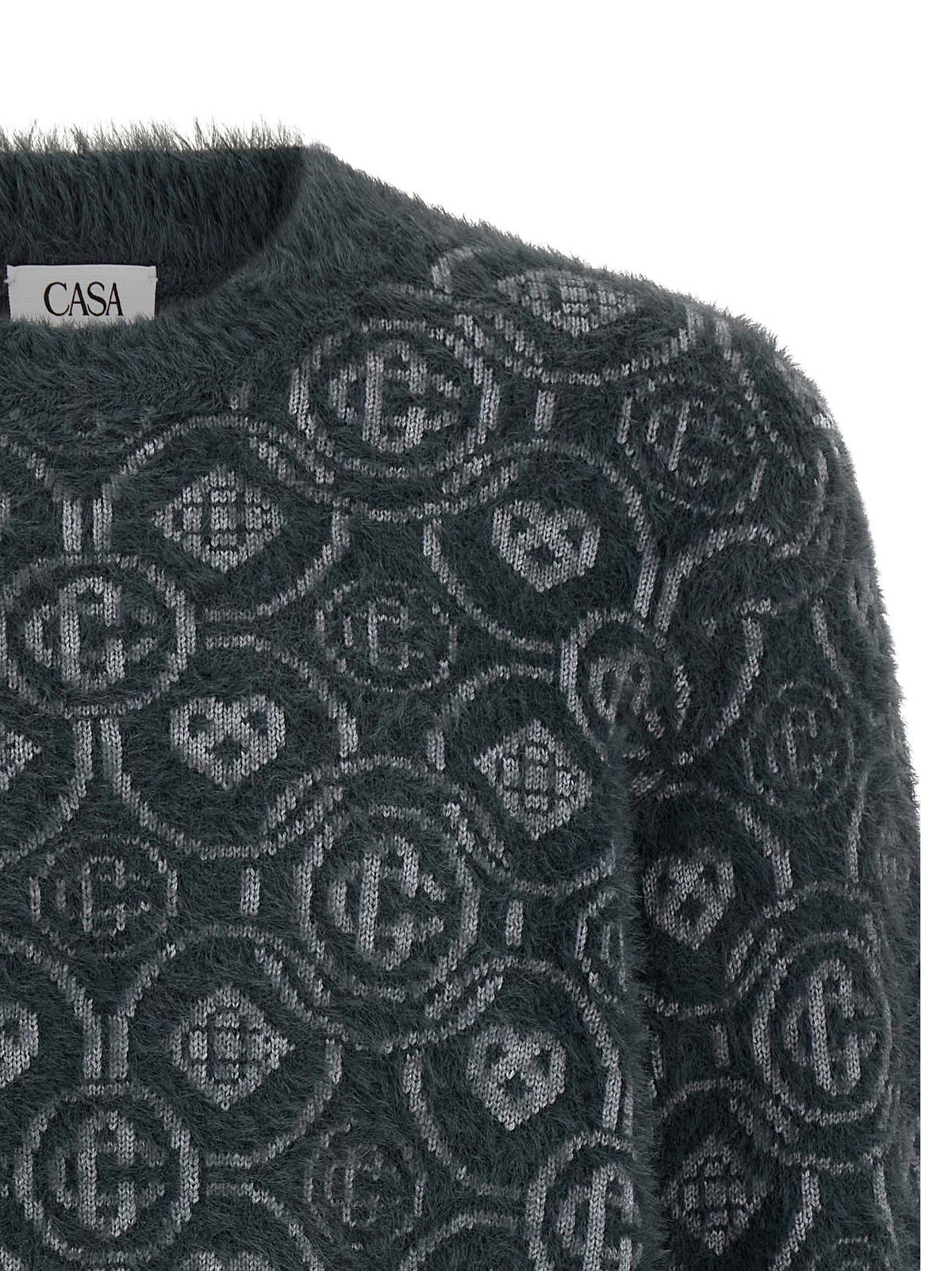 Casablanca Gray Wool Men's Cardigan