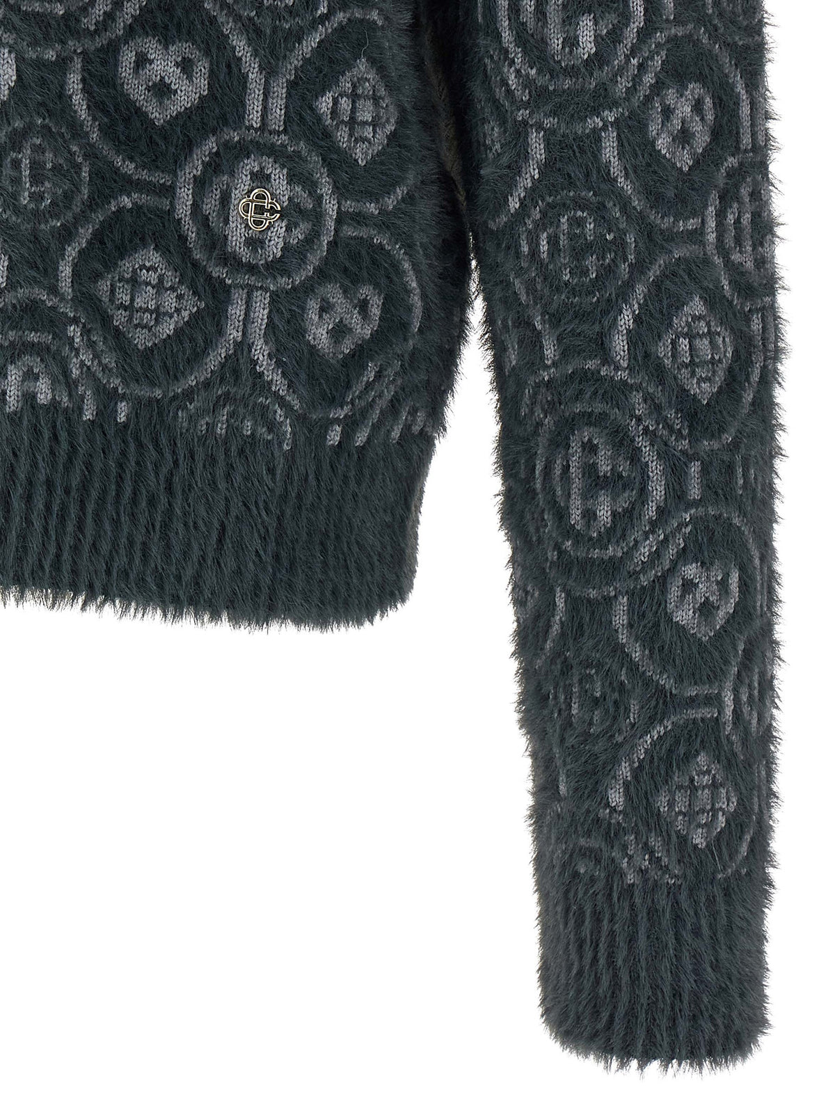 Casablanca Gray Wool Men's Cardigan
