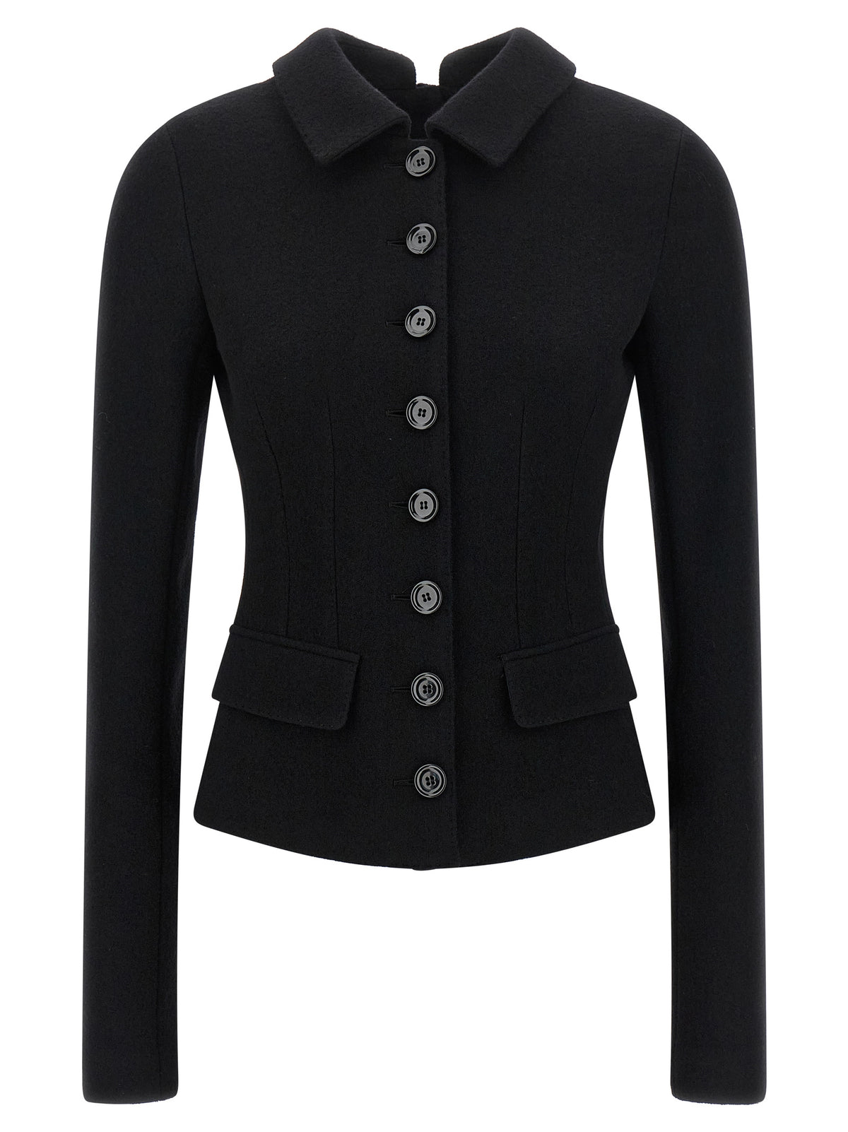 Dolce & Gabbana Black Virgin Wool Women's Blazer