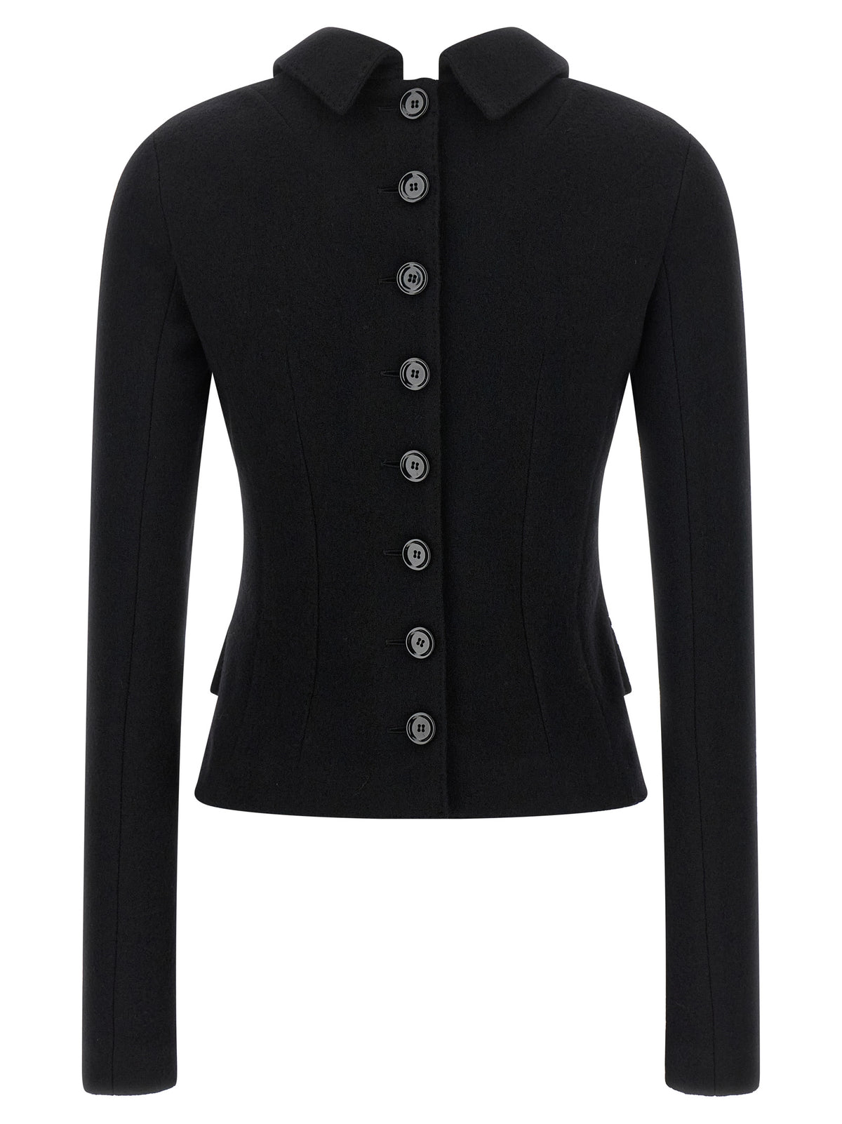 Dolce & Gabbana Black Virgin Wool Women's Blazer