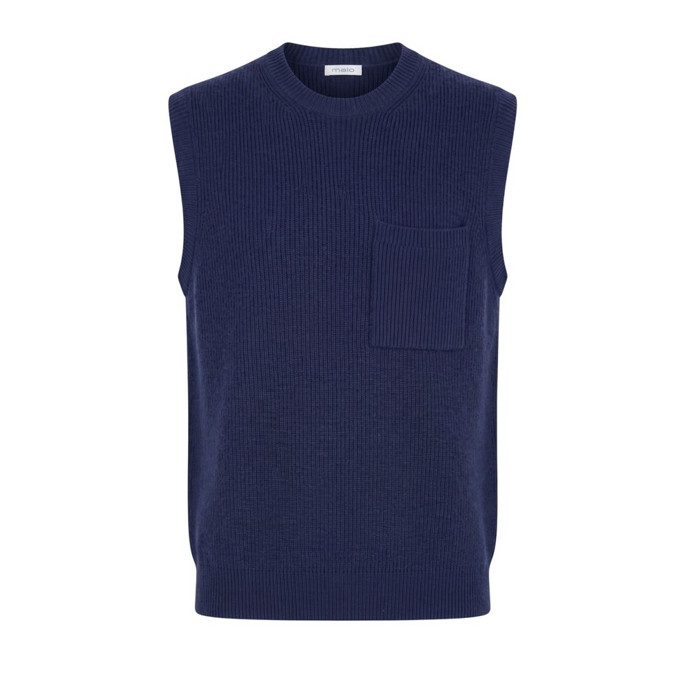 Malo Blue Wool Men's Men's Sweater