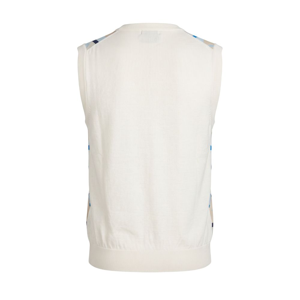Malo White Cotton Men Men's Sweater