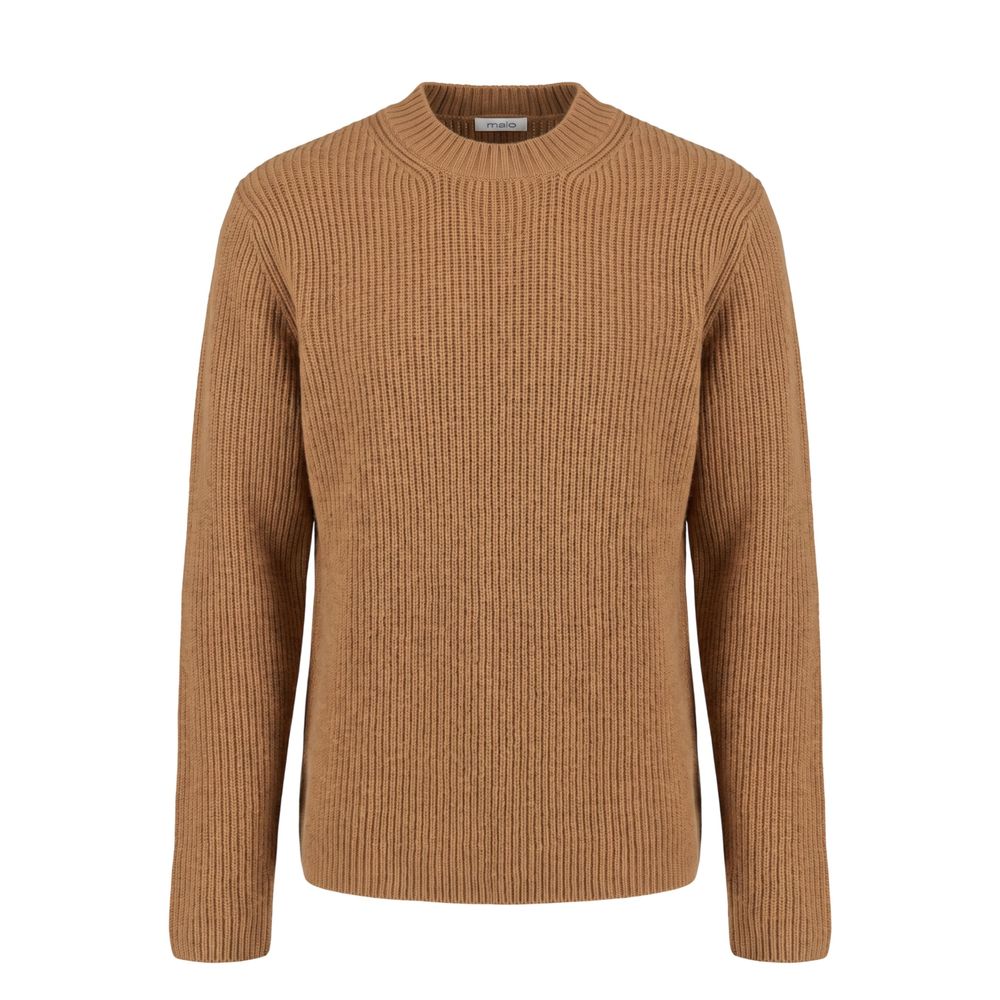 Malo Brown Wool Men Men's Sweater