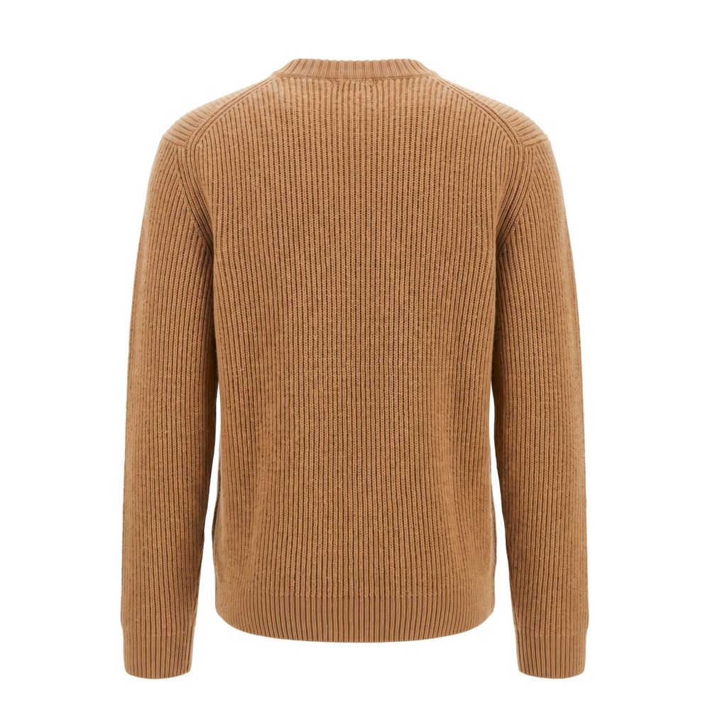 Malo Brown Wool Men Men's Sweater