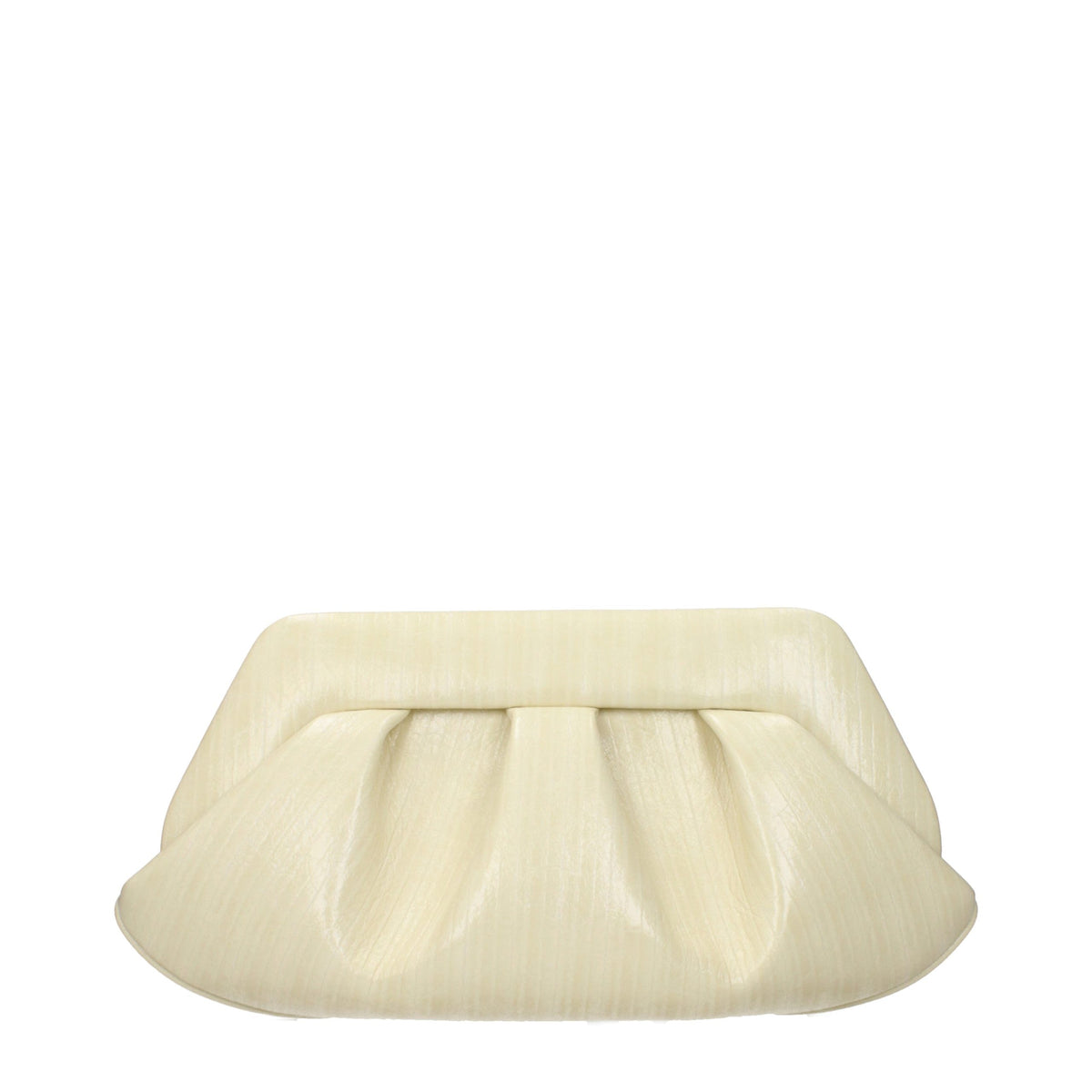 THEMOIRè Beige Leather Clutch Women's Bag