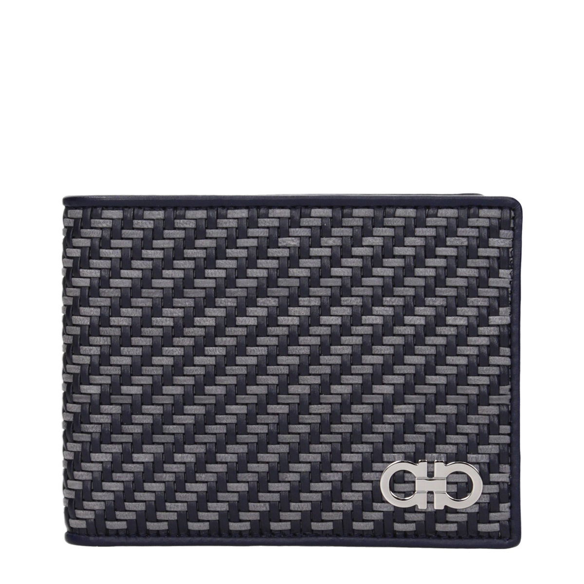 Ferragamo Blue Leather Men's Wallet