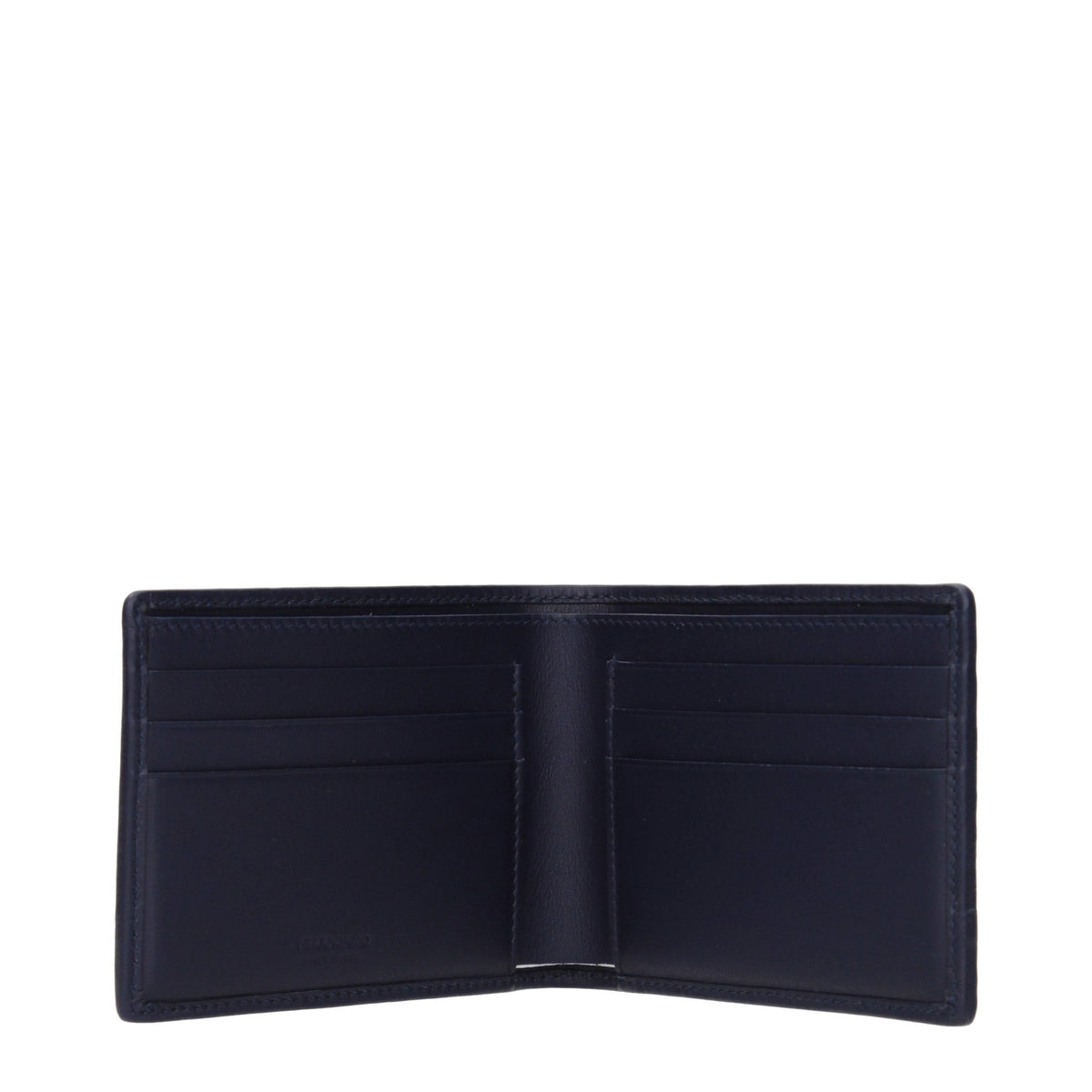 Ferragamo Blue Leather Men's Wallet