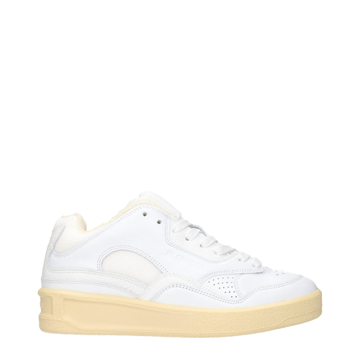 Jil Sander White Leather Low Top Women's Sneakers
