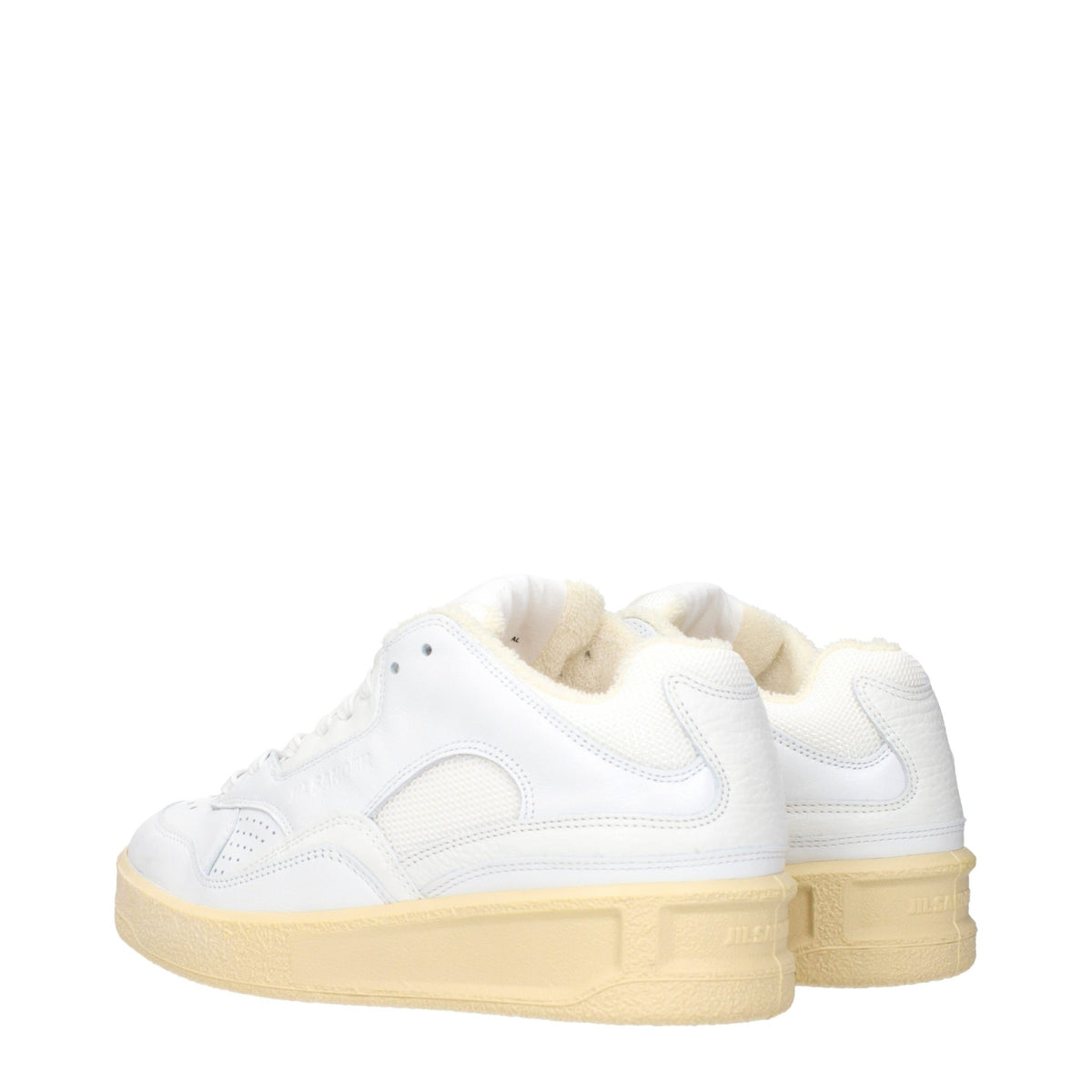 Jil Sander White Leather Low Top Women's Sneakers