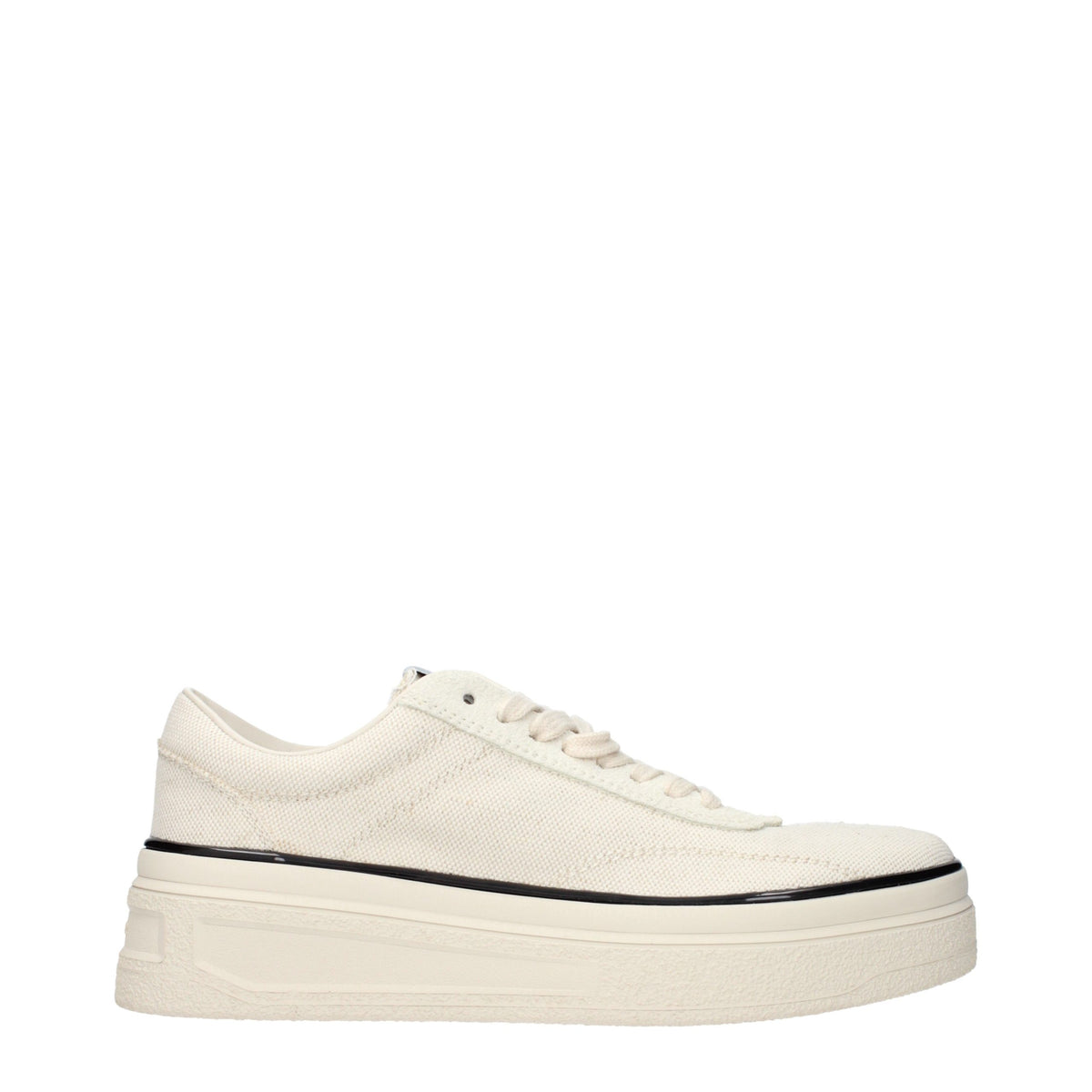 Jil Sander Beige Fabric Platform Men's Sneakers
