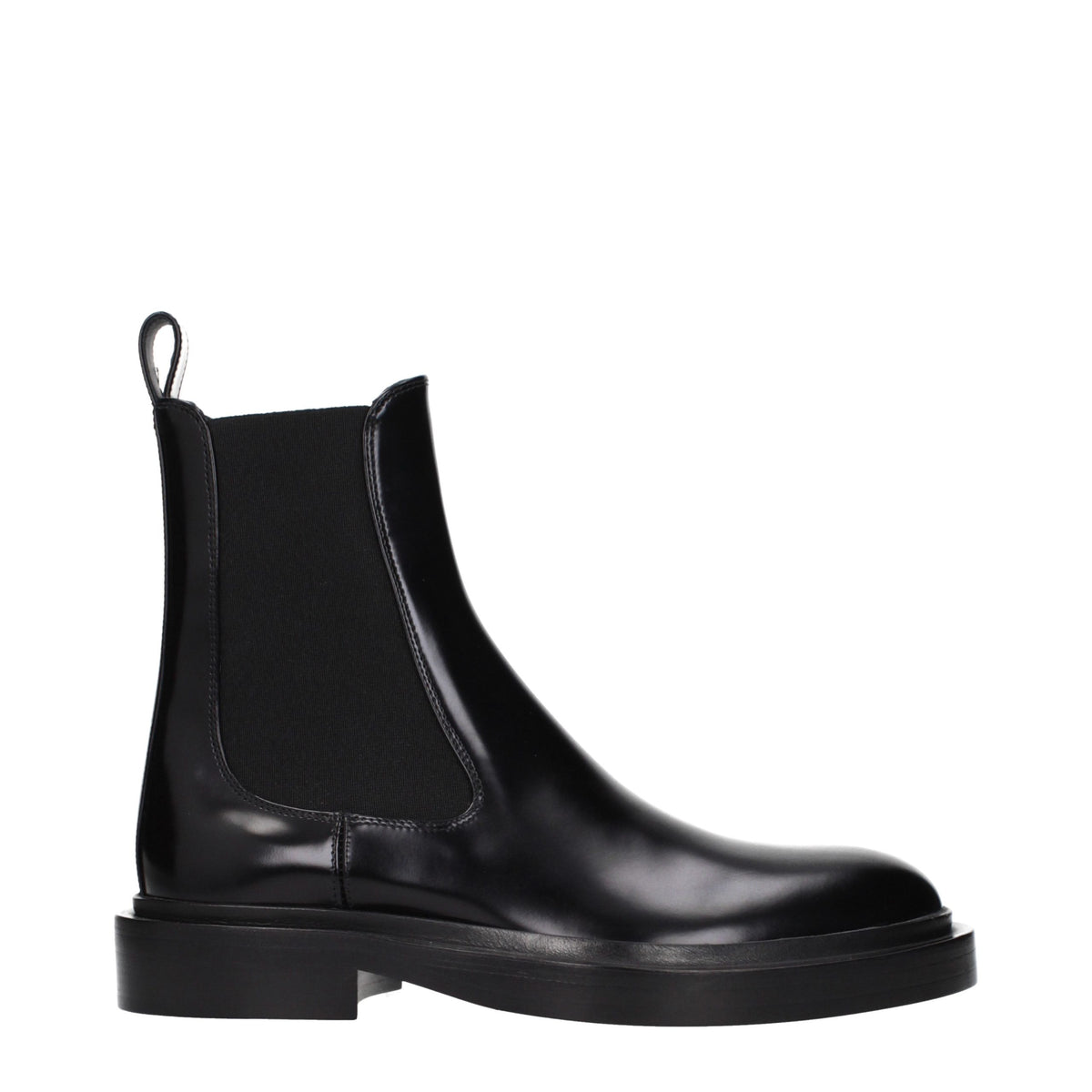 Jil Sander Black Leather Ankle Women's Boots