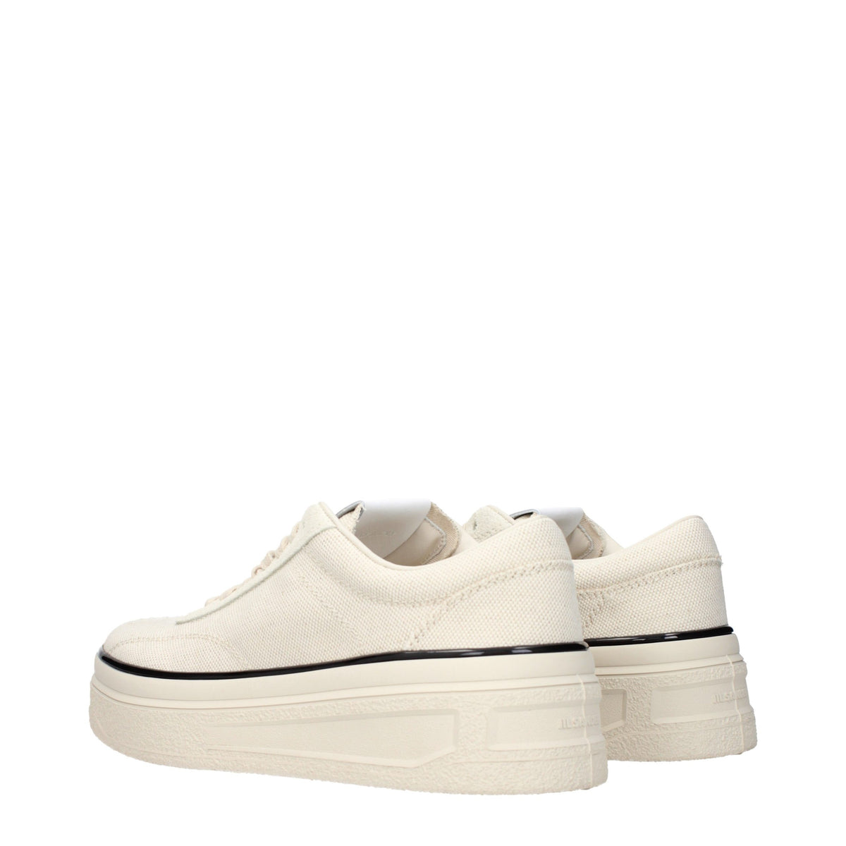 Jil Sander Beige Fabric Platform Men's Sneakers