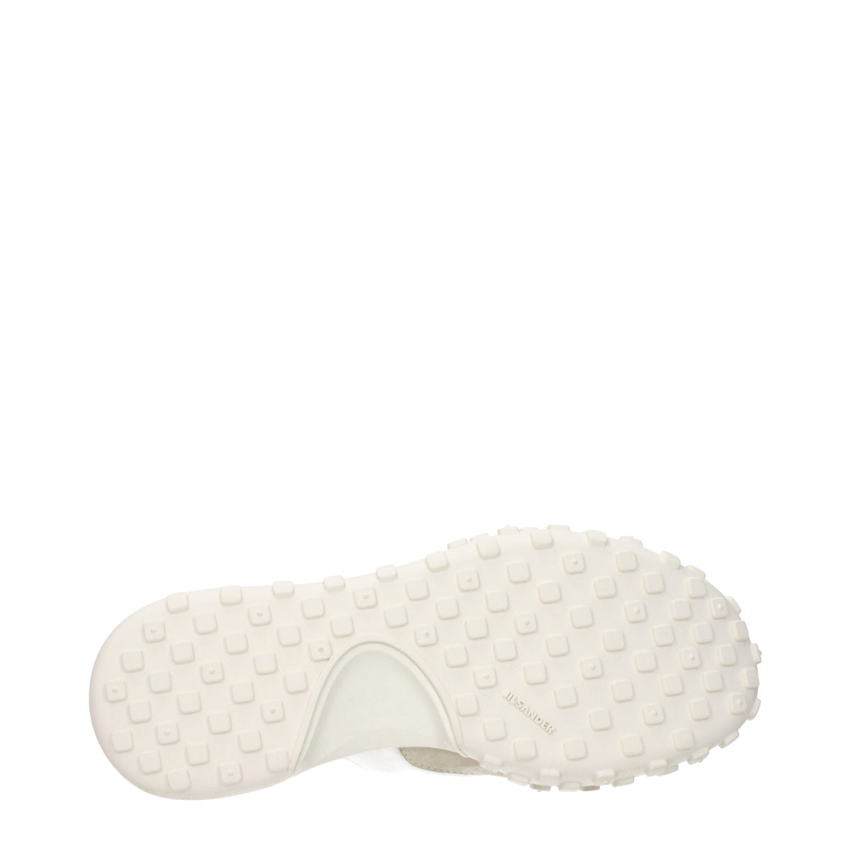 Jil Sander White Fabric High Top Men's Sneakers