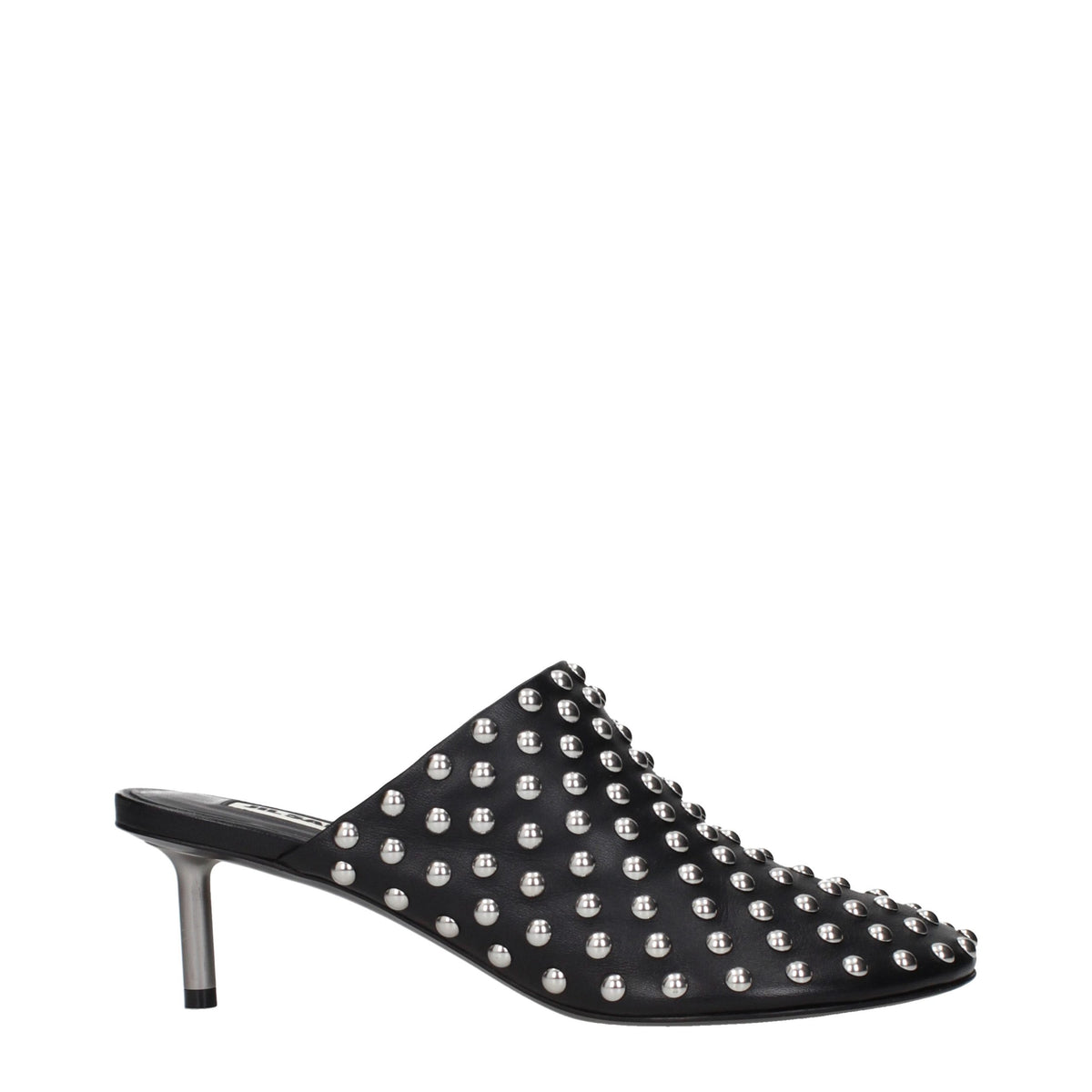 Jil Sander Black Leather Women's Mules