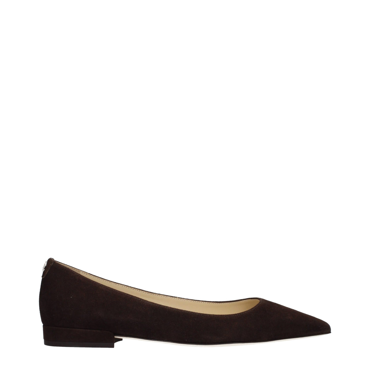 Jimmy Choo Brown Leather Ballet Women's Flats