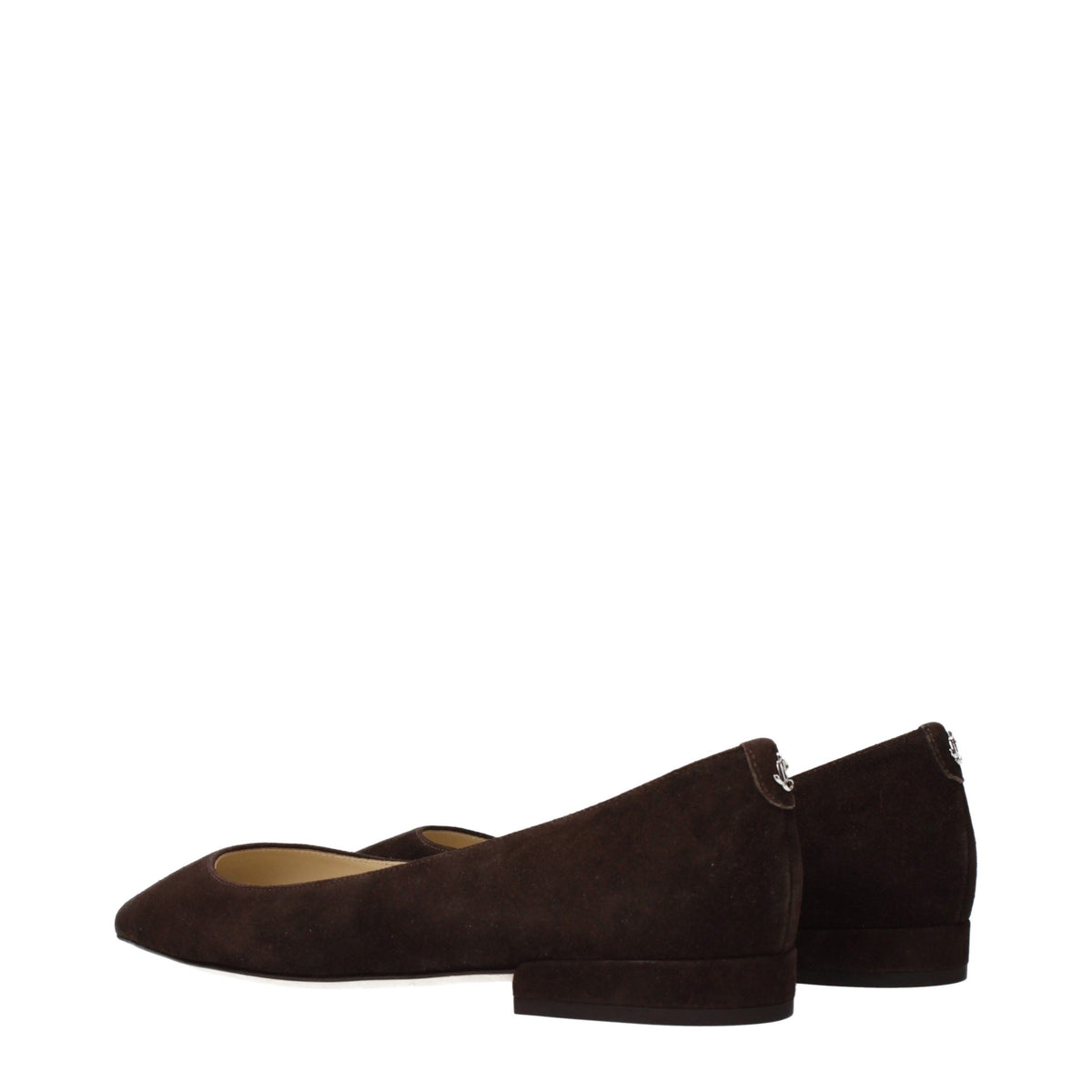 Jimmy Choo Brown Leather Ballet Women's Flats