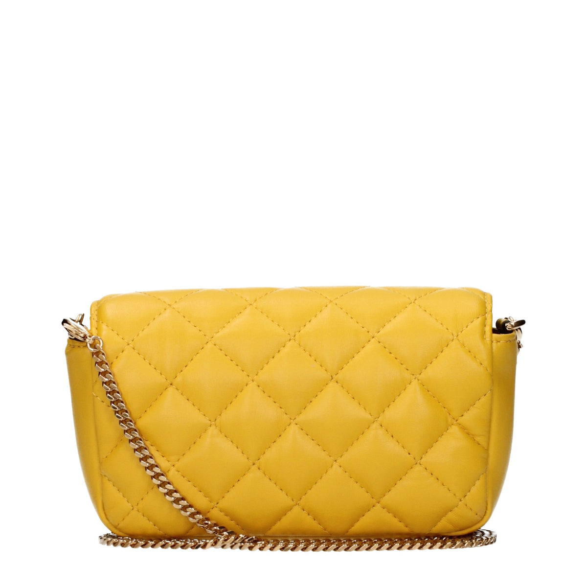 Versace Yellow Leather Crossbody Women's Bag