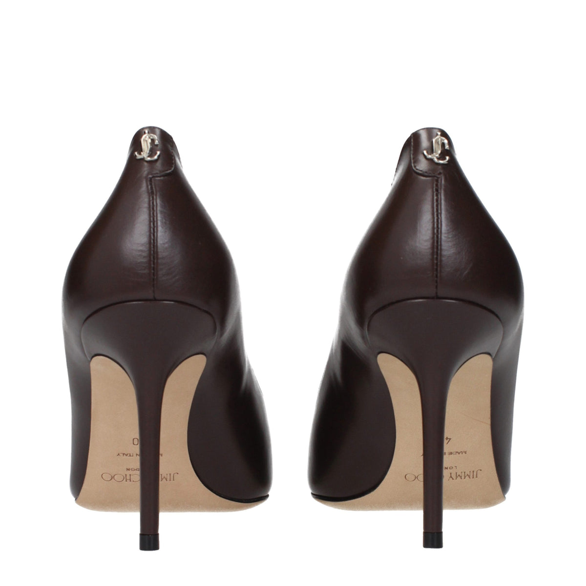 Jimmy Choo Brown Leather High Heel Women's Pumps